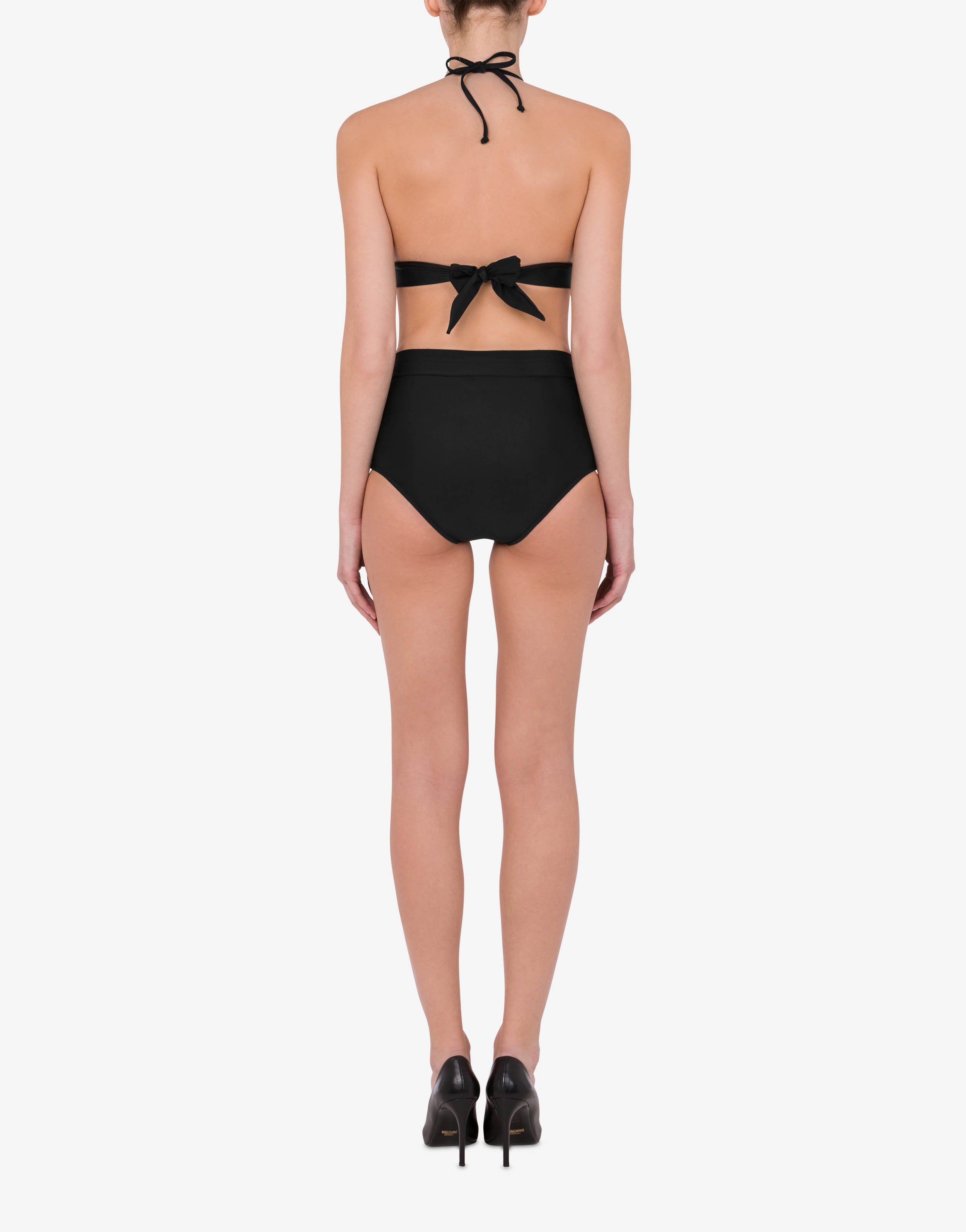 CHECK LOGO HIGH-RISE BIKINI BOTTOMS - 3