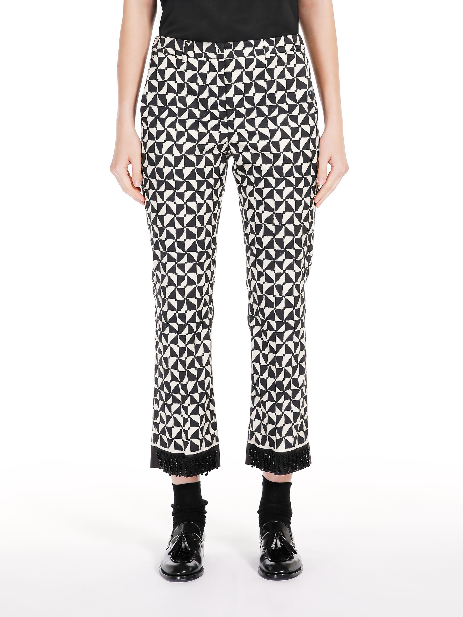 NEREO Printed satin trousers - 3
