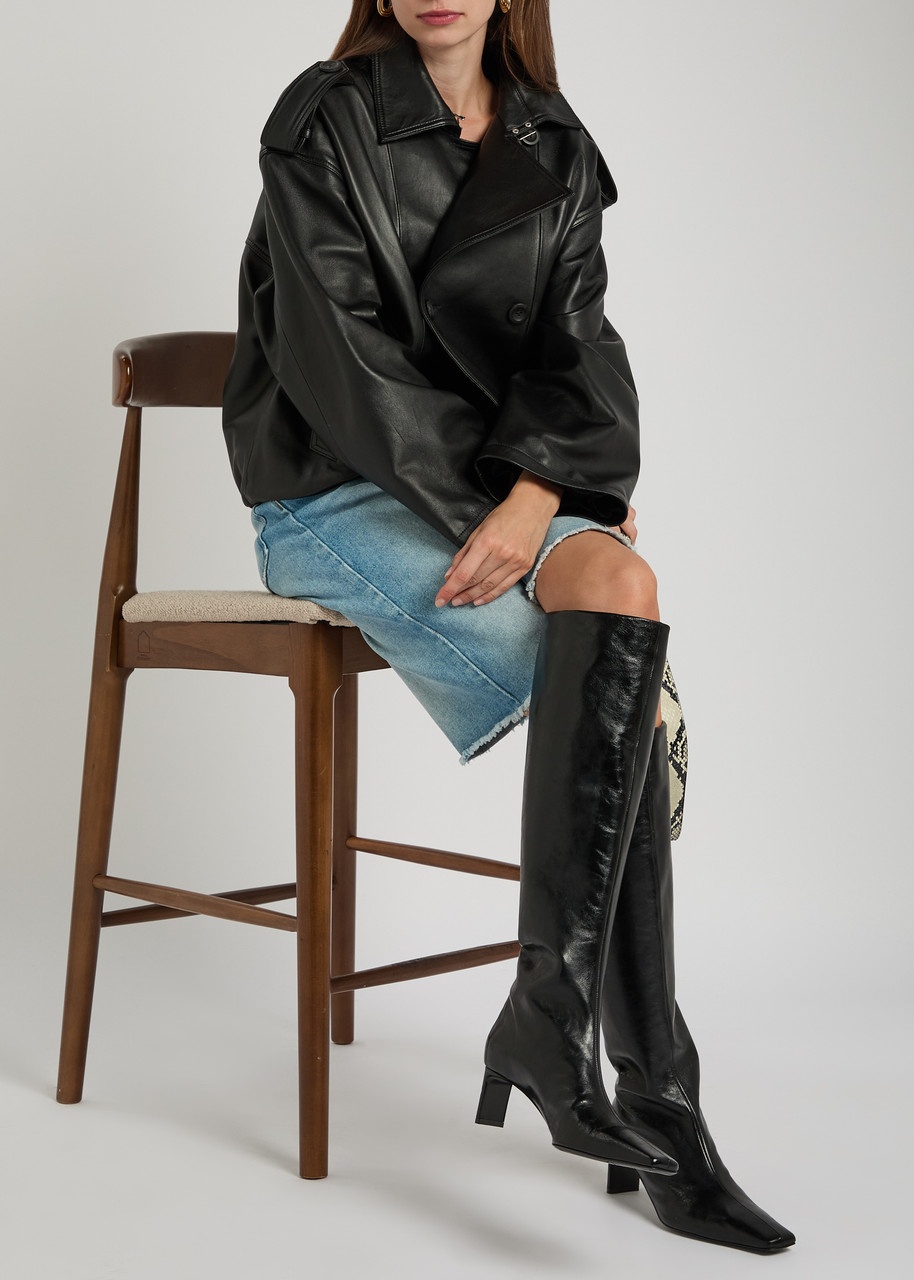 Khaite Ona 55 Leather Knee-high Boots - 5