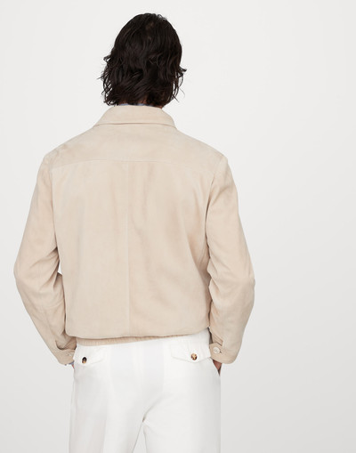 Brunello Cucinelli Suede outerwear jacket outlook