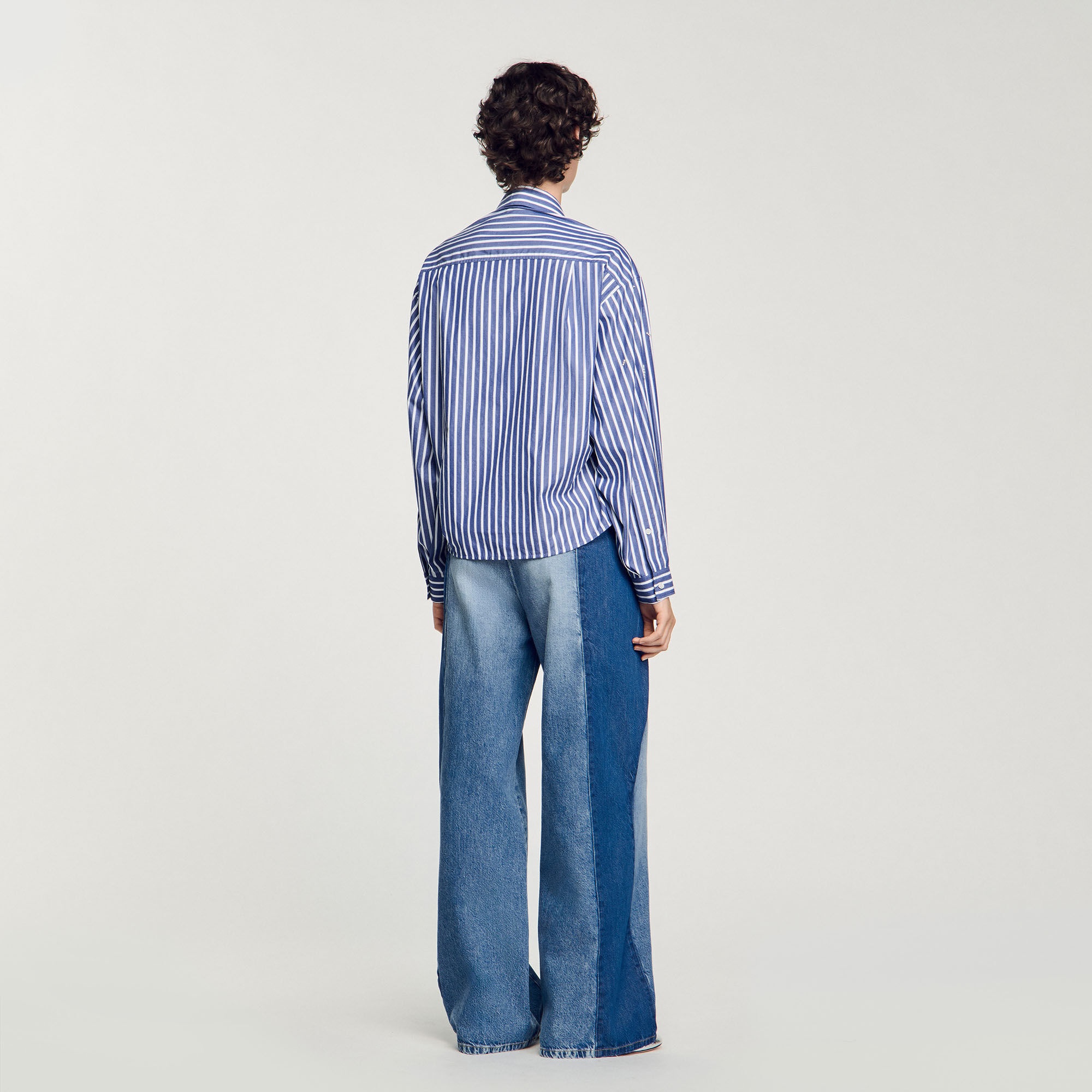 BEADED STRIPED SHIRT - 5