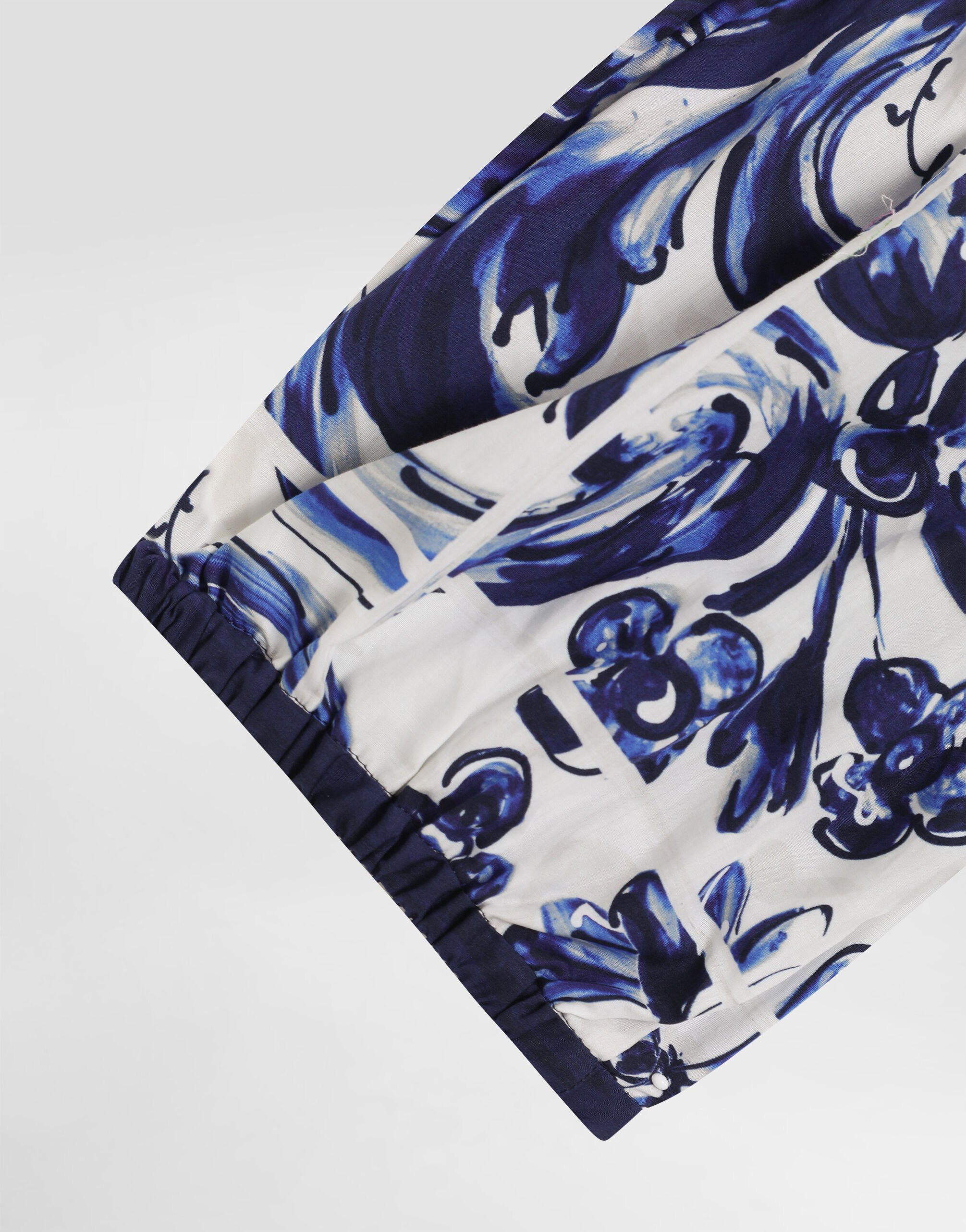 Majolica-print cotton top - 7