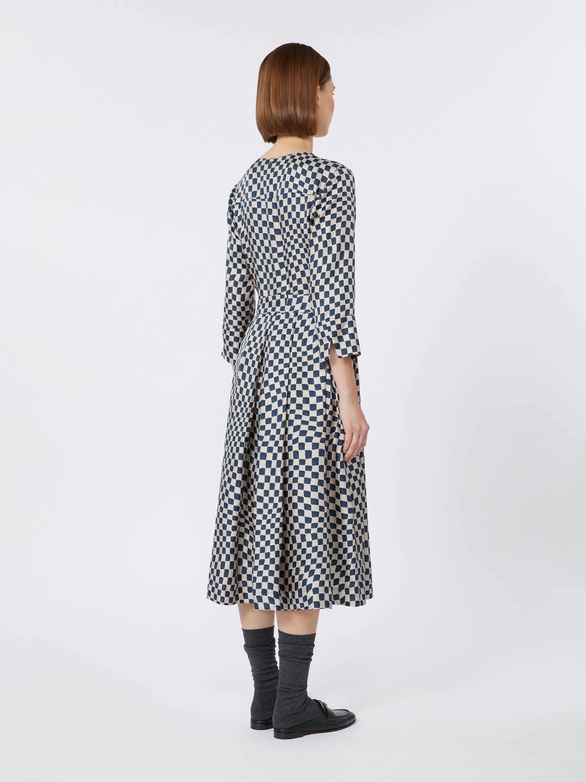 GIADA Printed silk shirt dress - 4