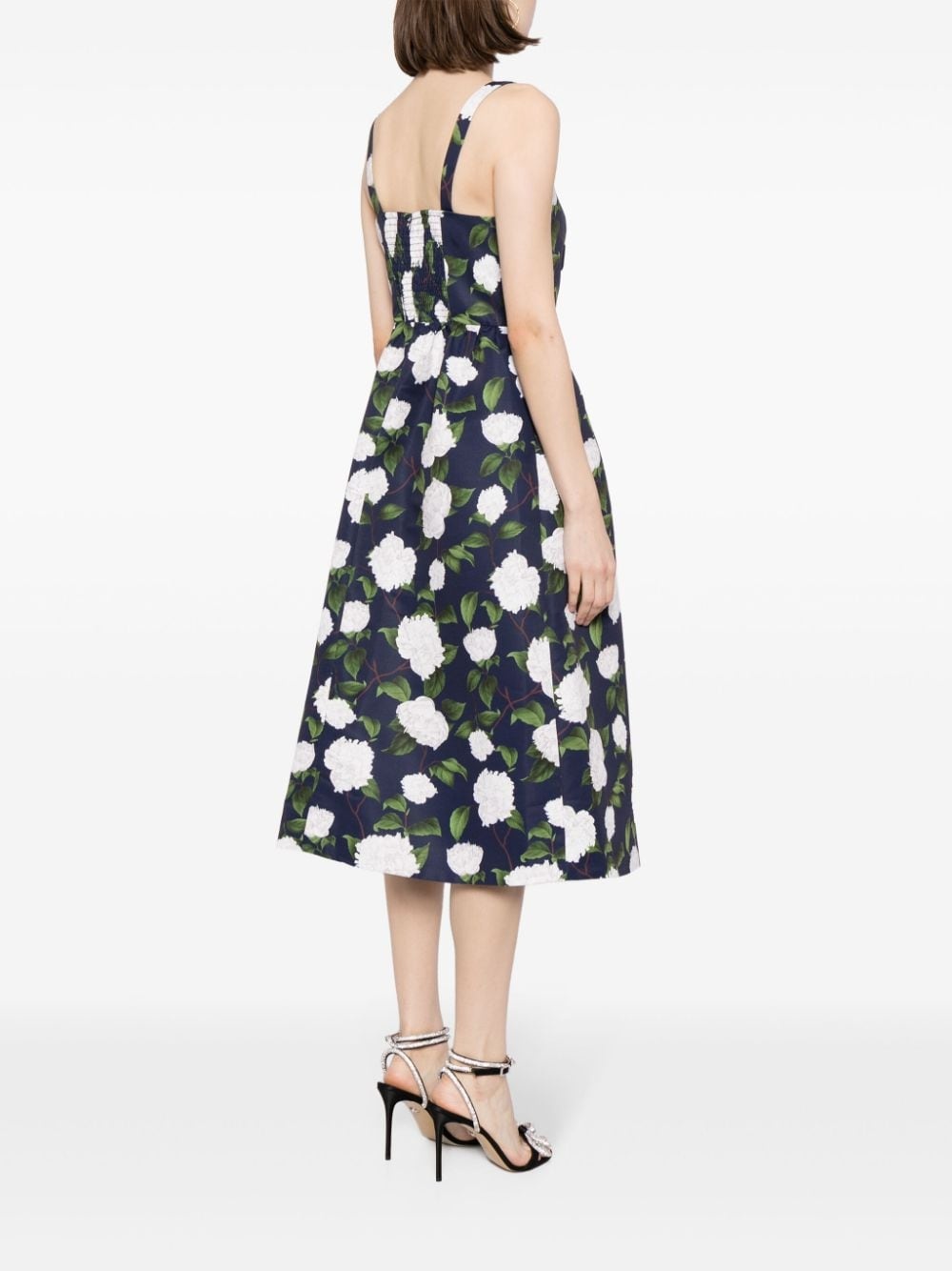 Olena floral-print midi dress - 4