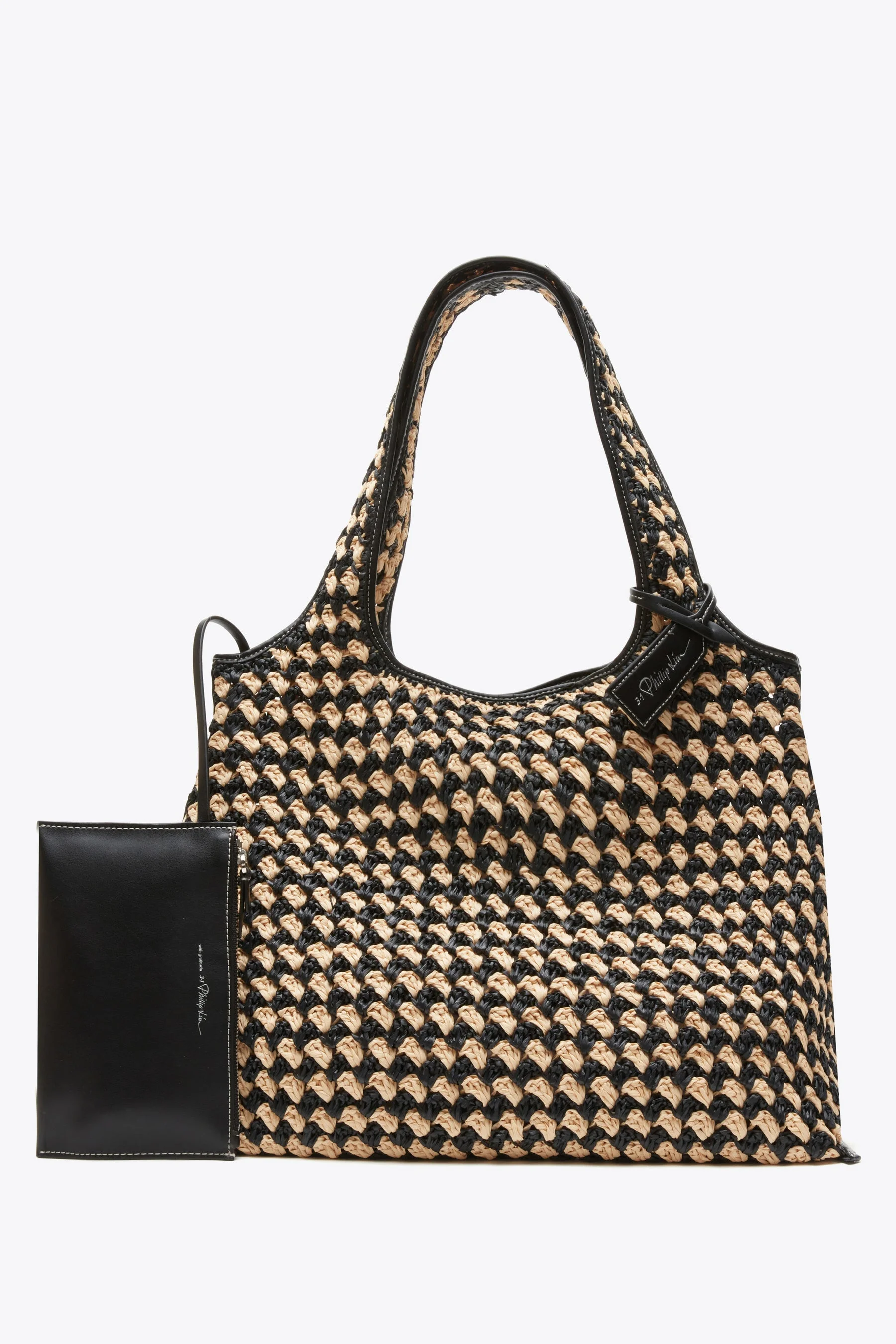 Crochet Raffia Market Tote - 1