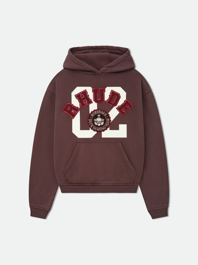 RHUDE CHENILLE HUNTING CLUB HOODIE 1