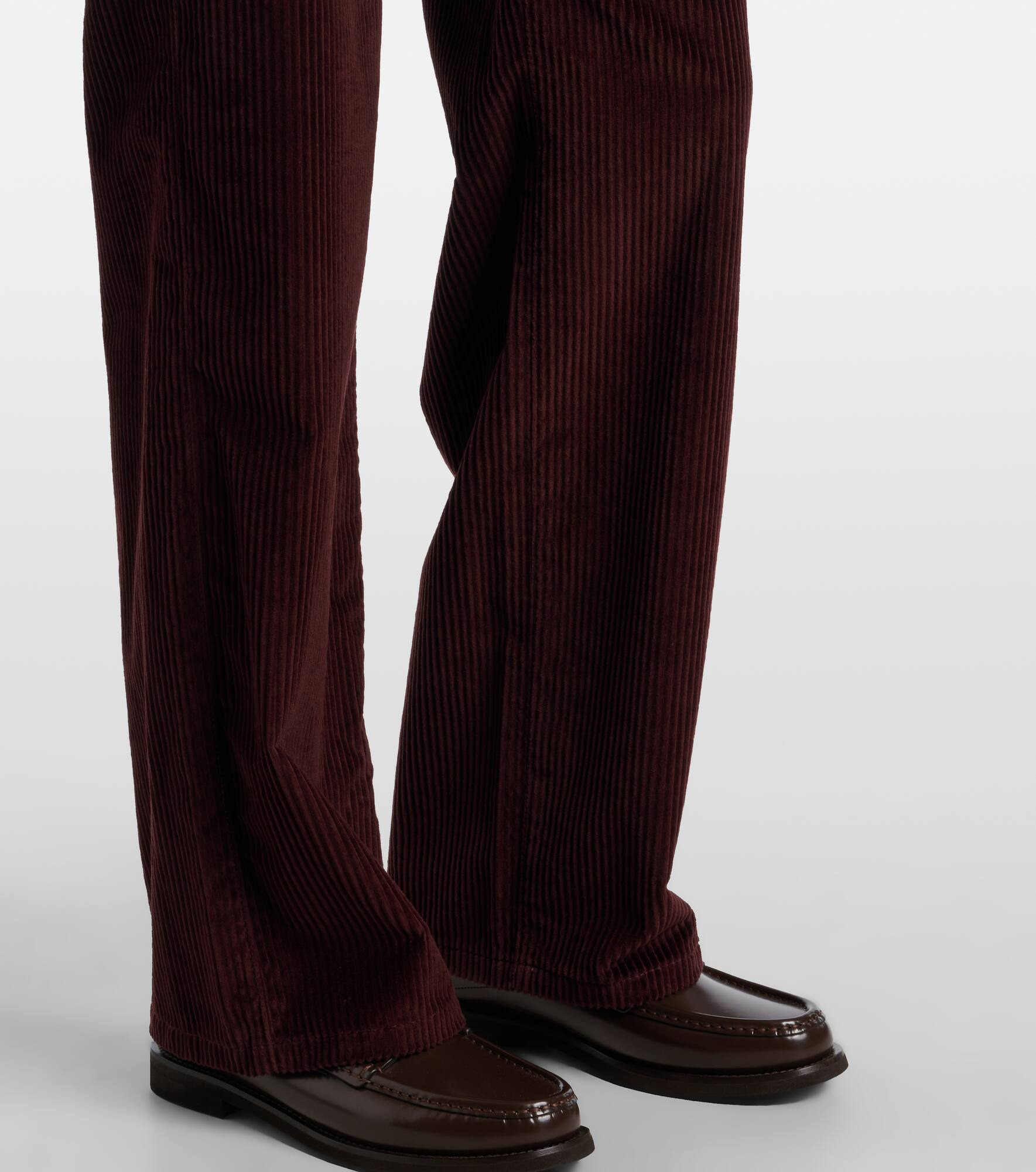 Monili corduroy straight pants - 5