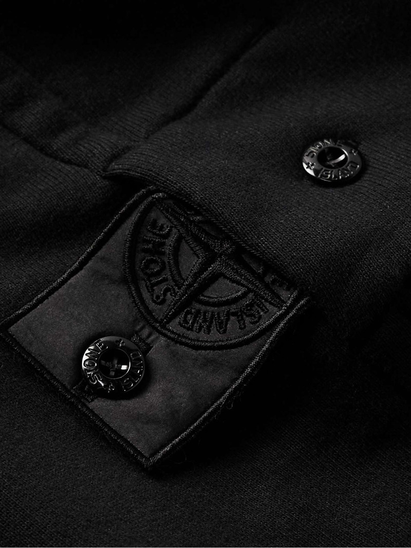 Logo-Appliquéd Cotton-Jersey Hoodie 4