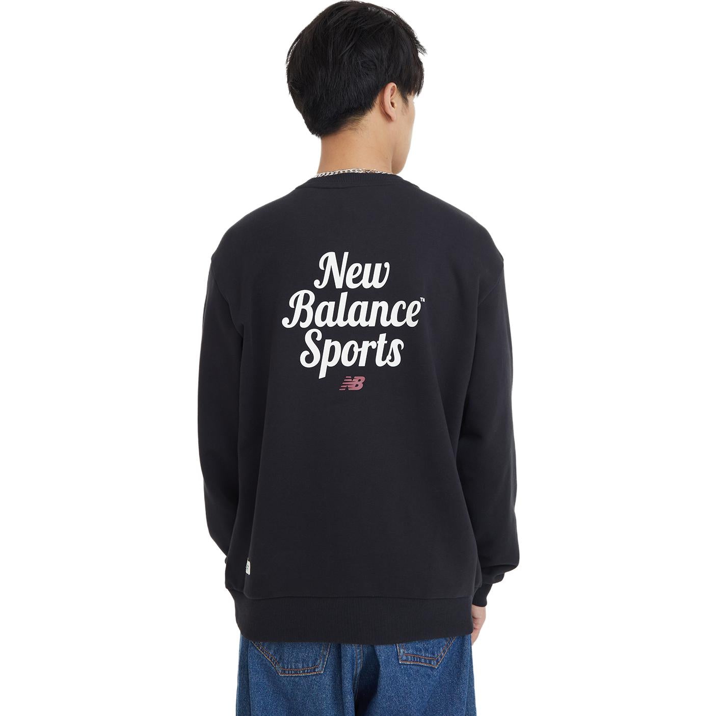New Balance Sport Sweatshirt 'Black White' 5CD38141-BK - 4
