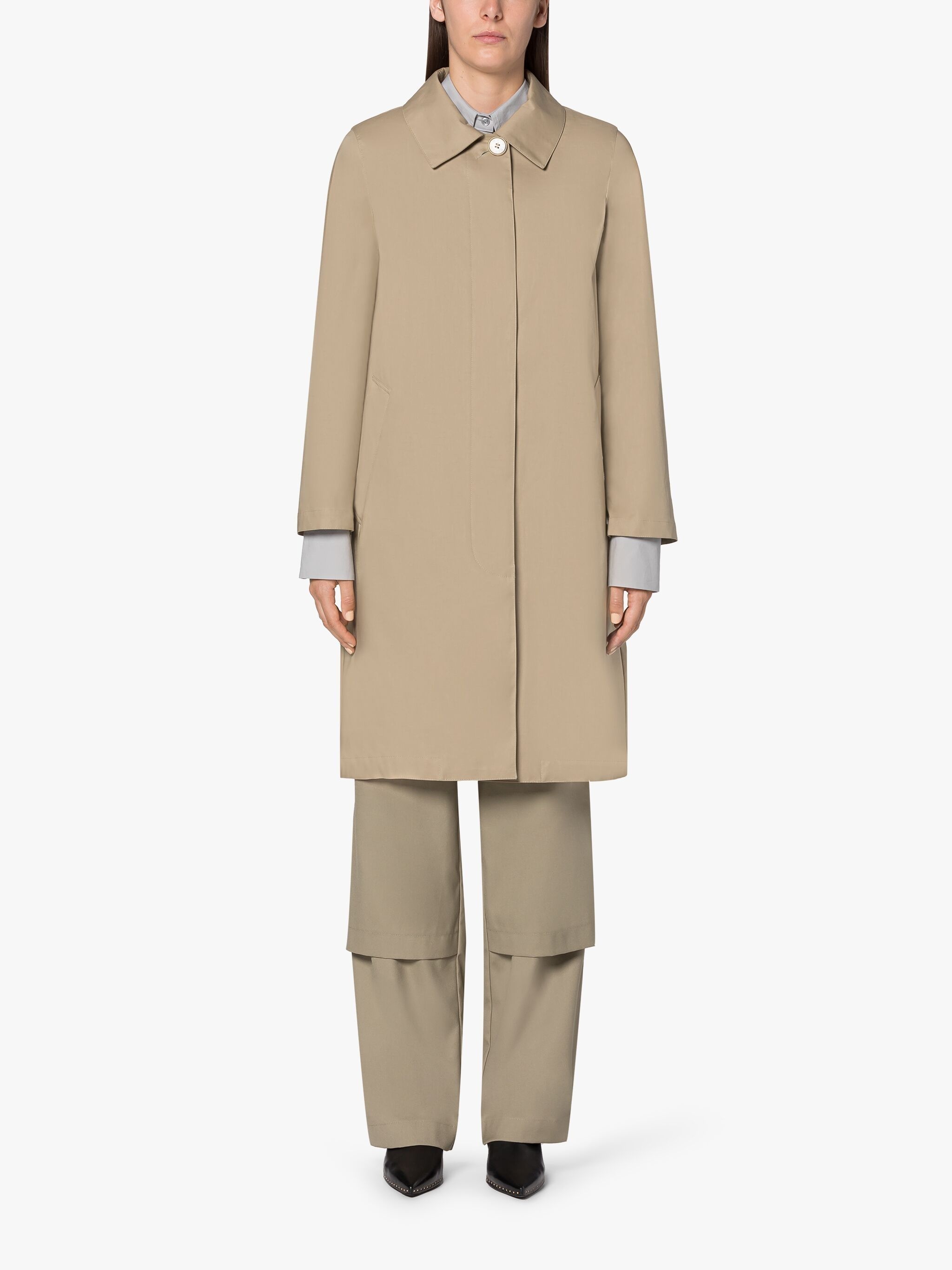 TARTAN BANTON FAWN RAINTEC COTTON COAT - 3