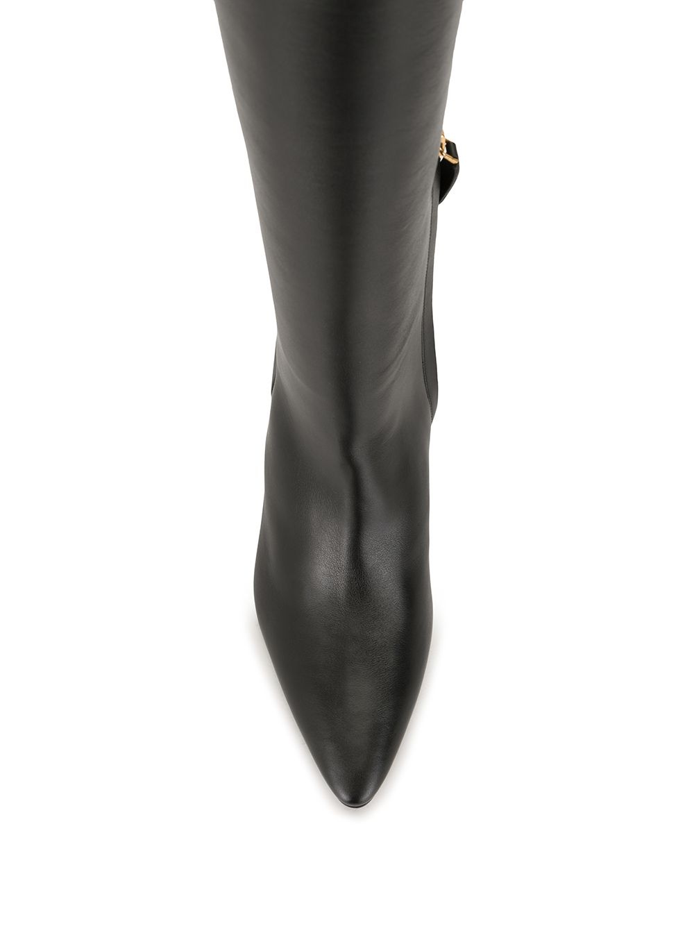 knee-length heeled boots - 4