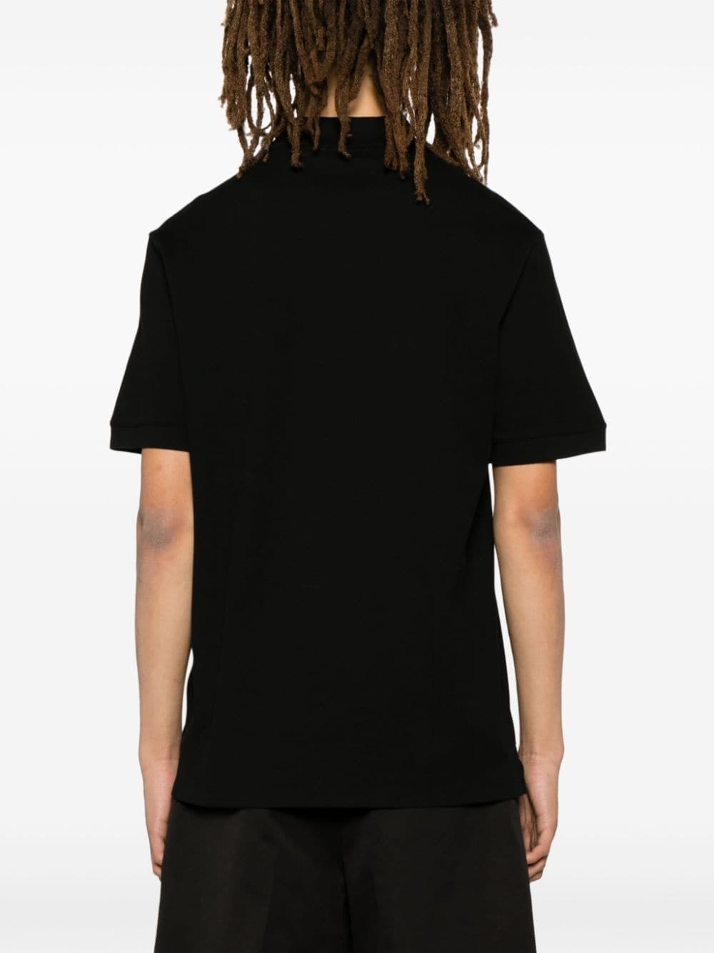 Graffiti logo-embroidered polo shirt - 4