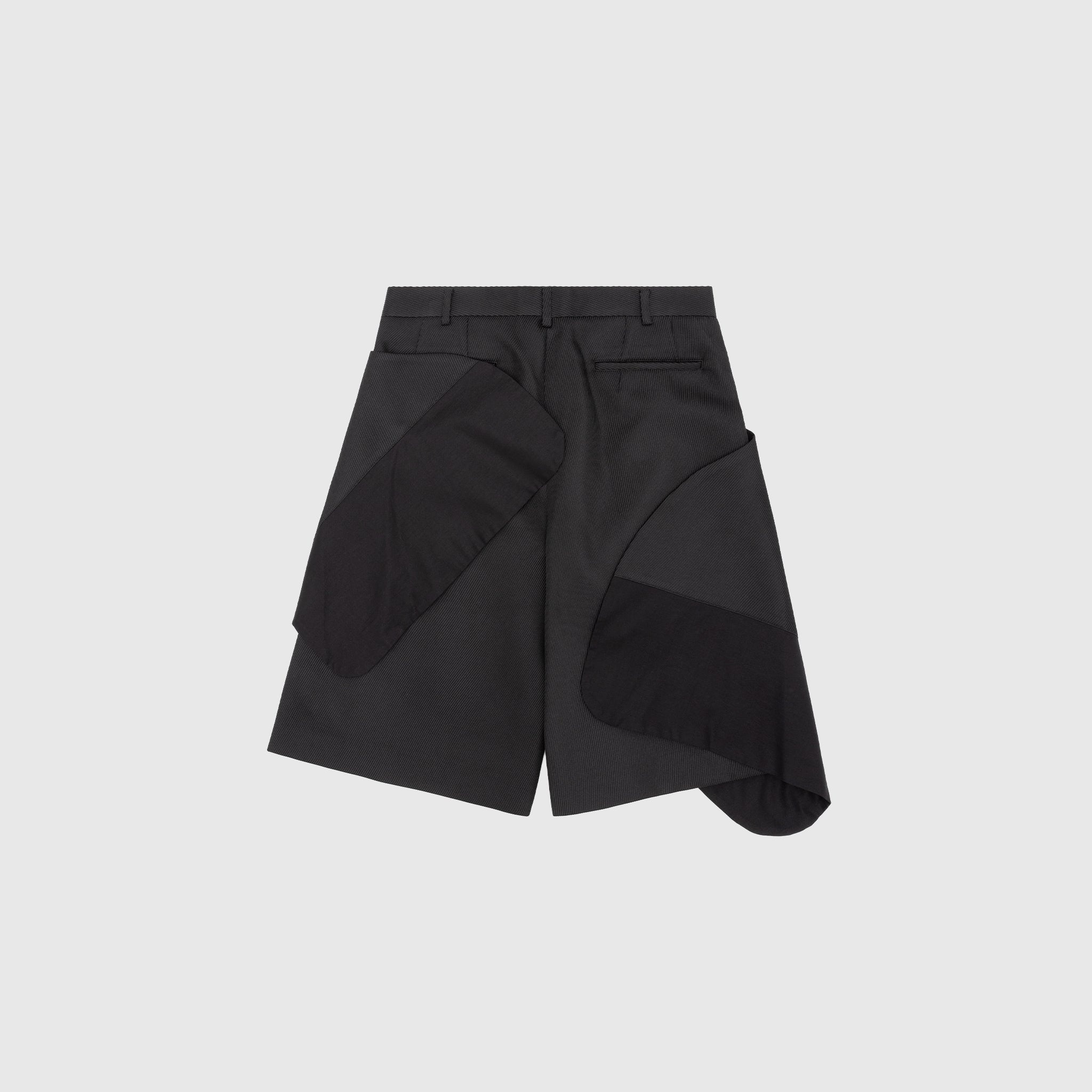 PLEATED PANELED SHORTS - 4