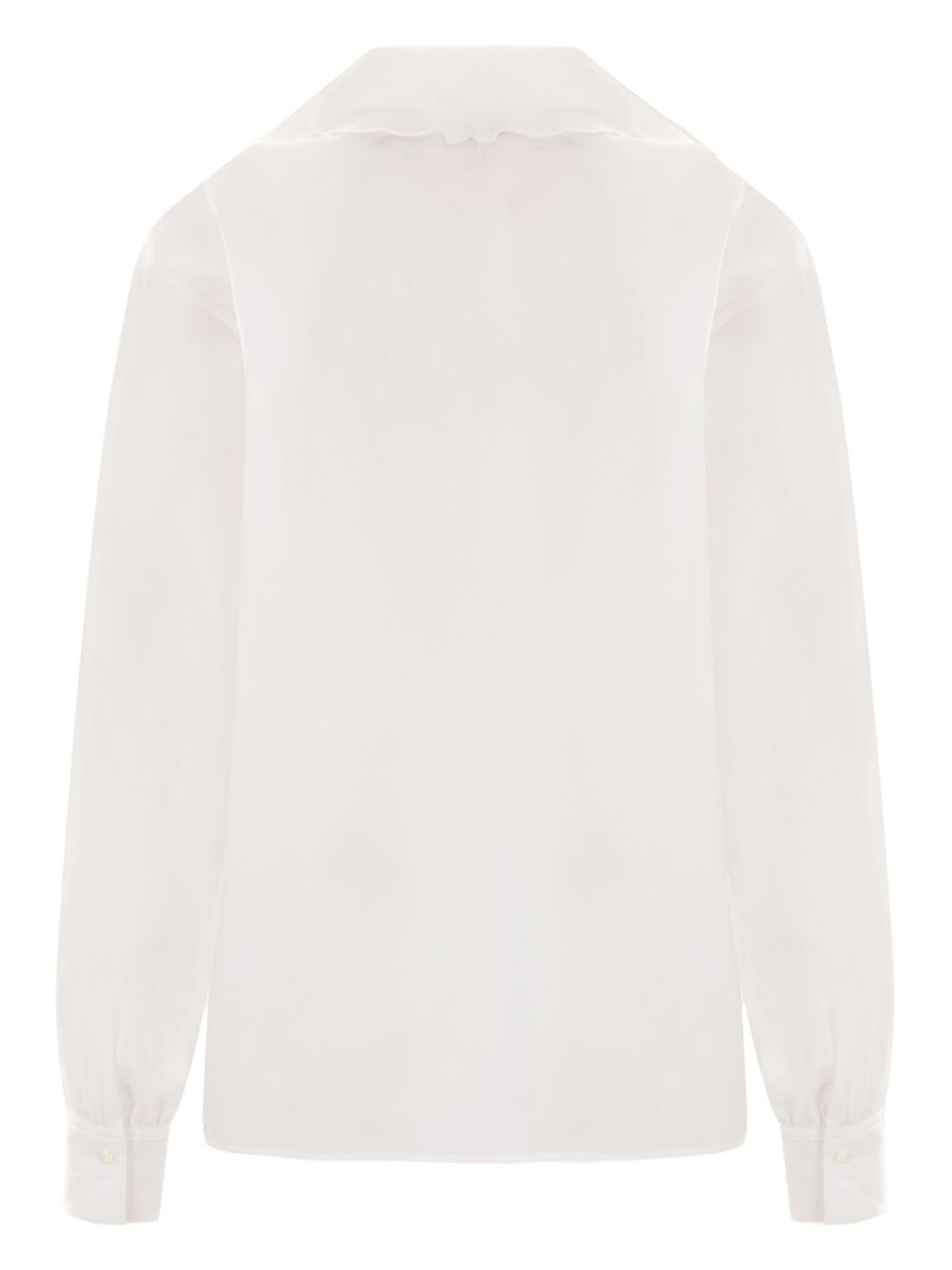 embroidered lavallière shirt - 2