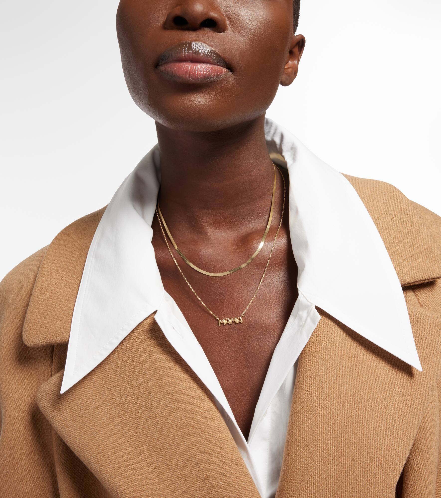 Mama 10kt gold necklace - 5