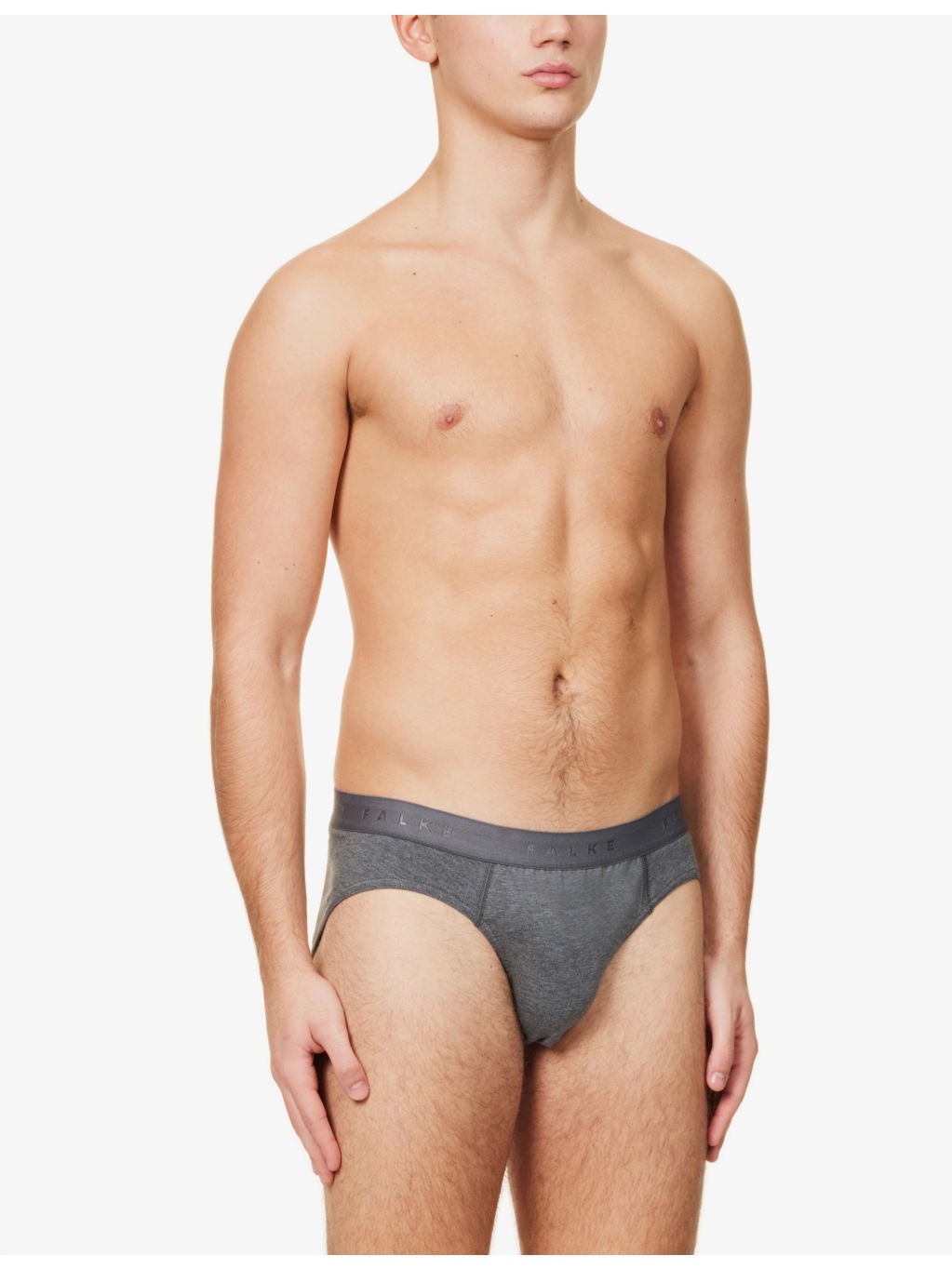 Tonal waistband pack of two stretch-cotton briefs - 3