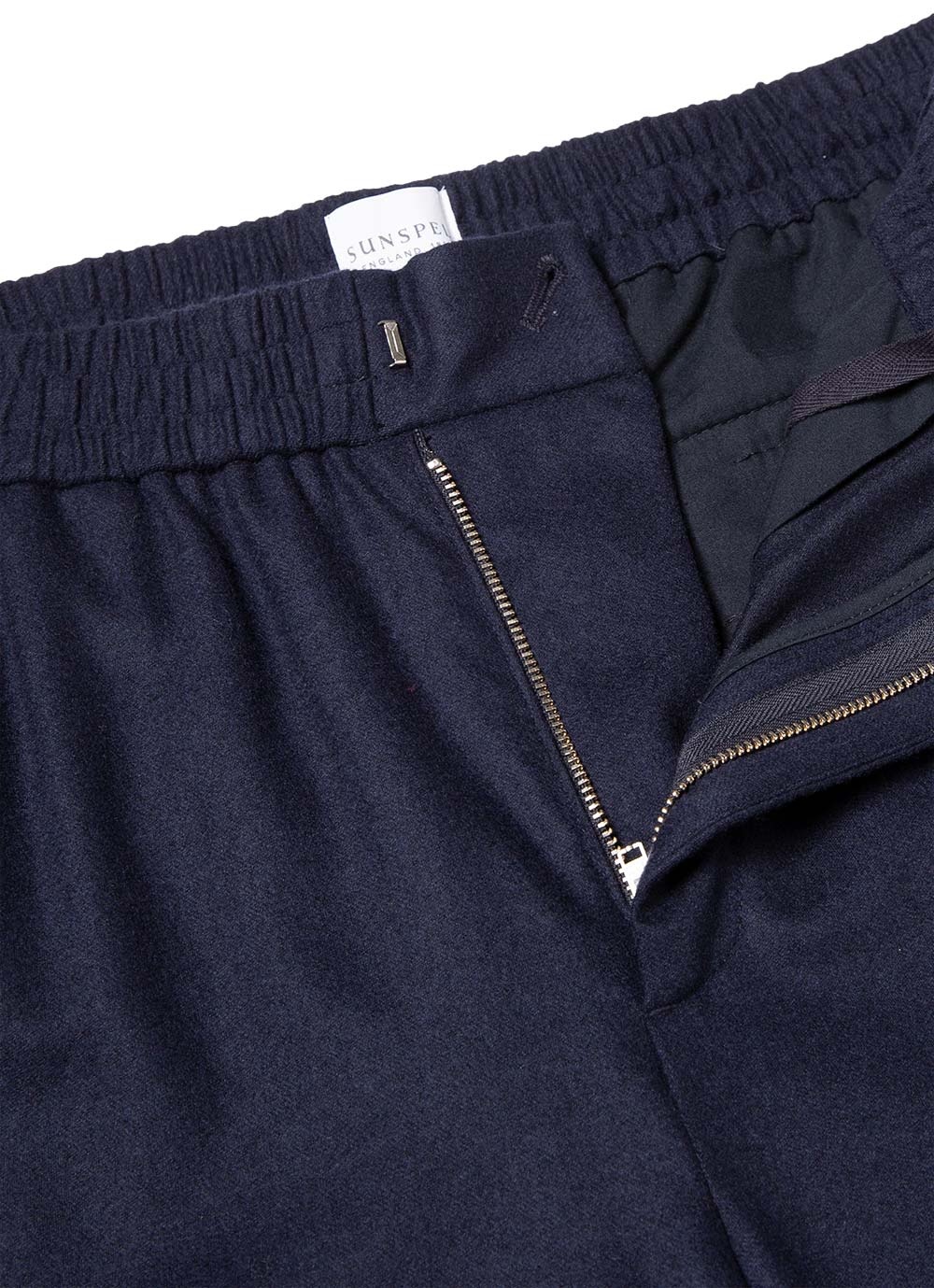 Wool Cashmere Drawstring Trouser - 5
