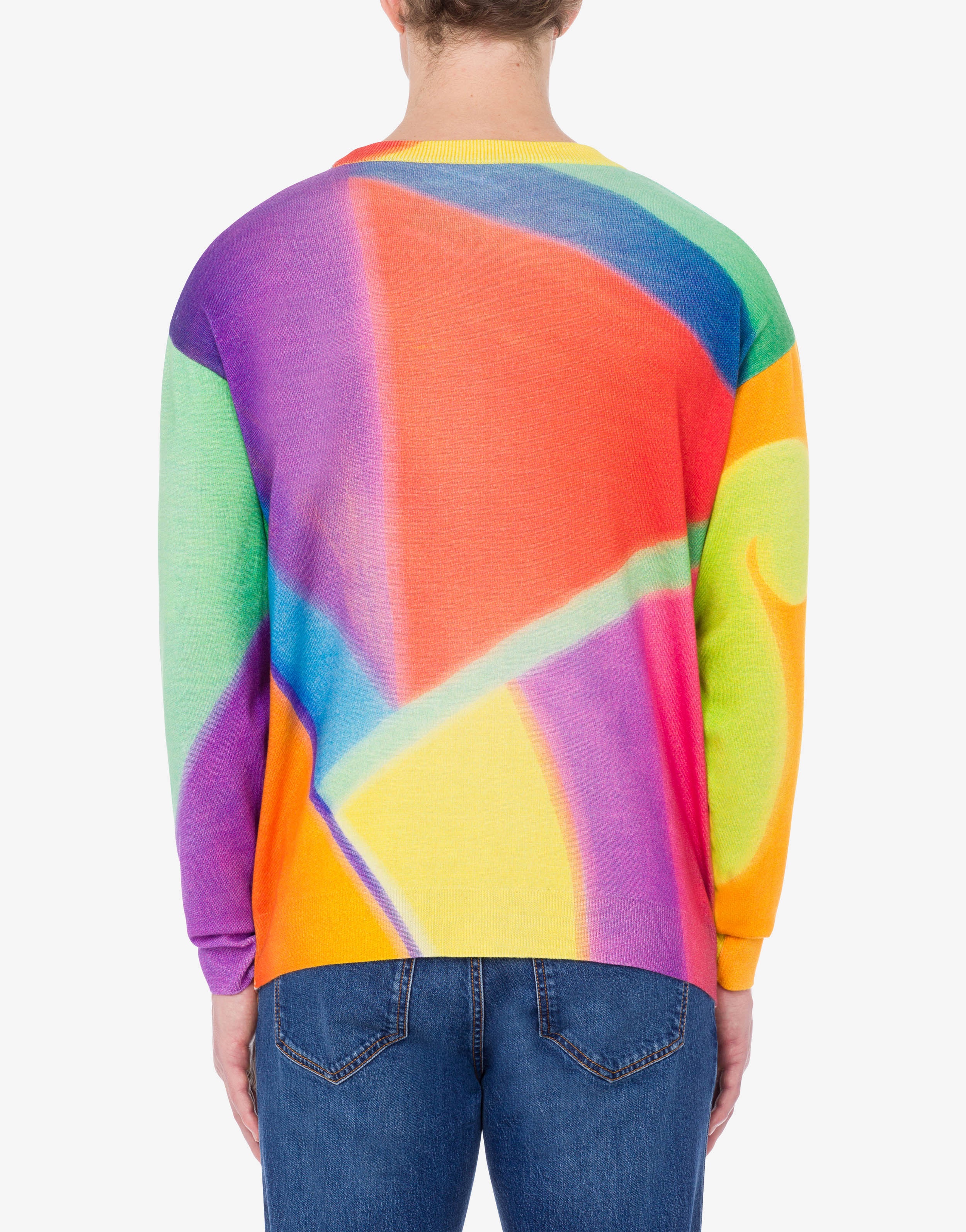 PROJECTION PRINT WOOL JUMPER - 3