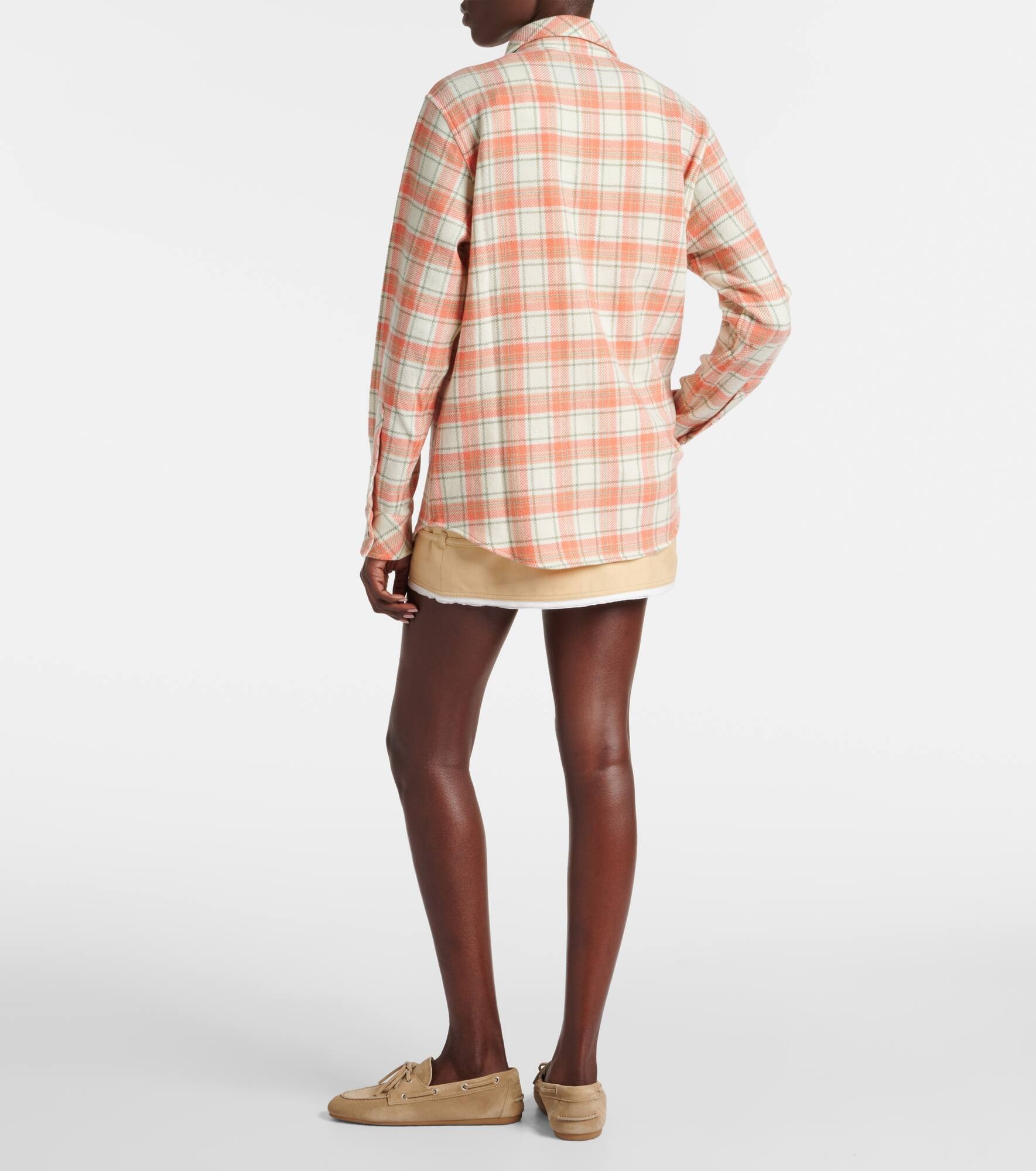 Tartan cashmere shirt - 3