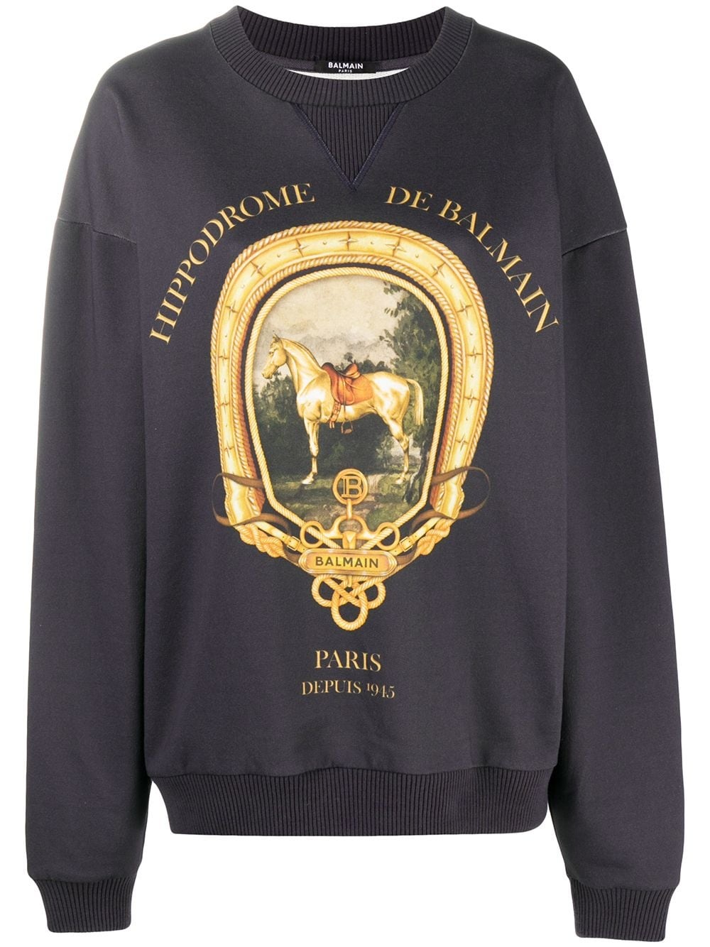 printed cotton sweatshirt - 1