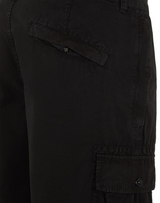 L11WA BRUSHED COTTON CANVAS_GARMENT DYED 'OLD' EFFECT BLACK - 4