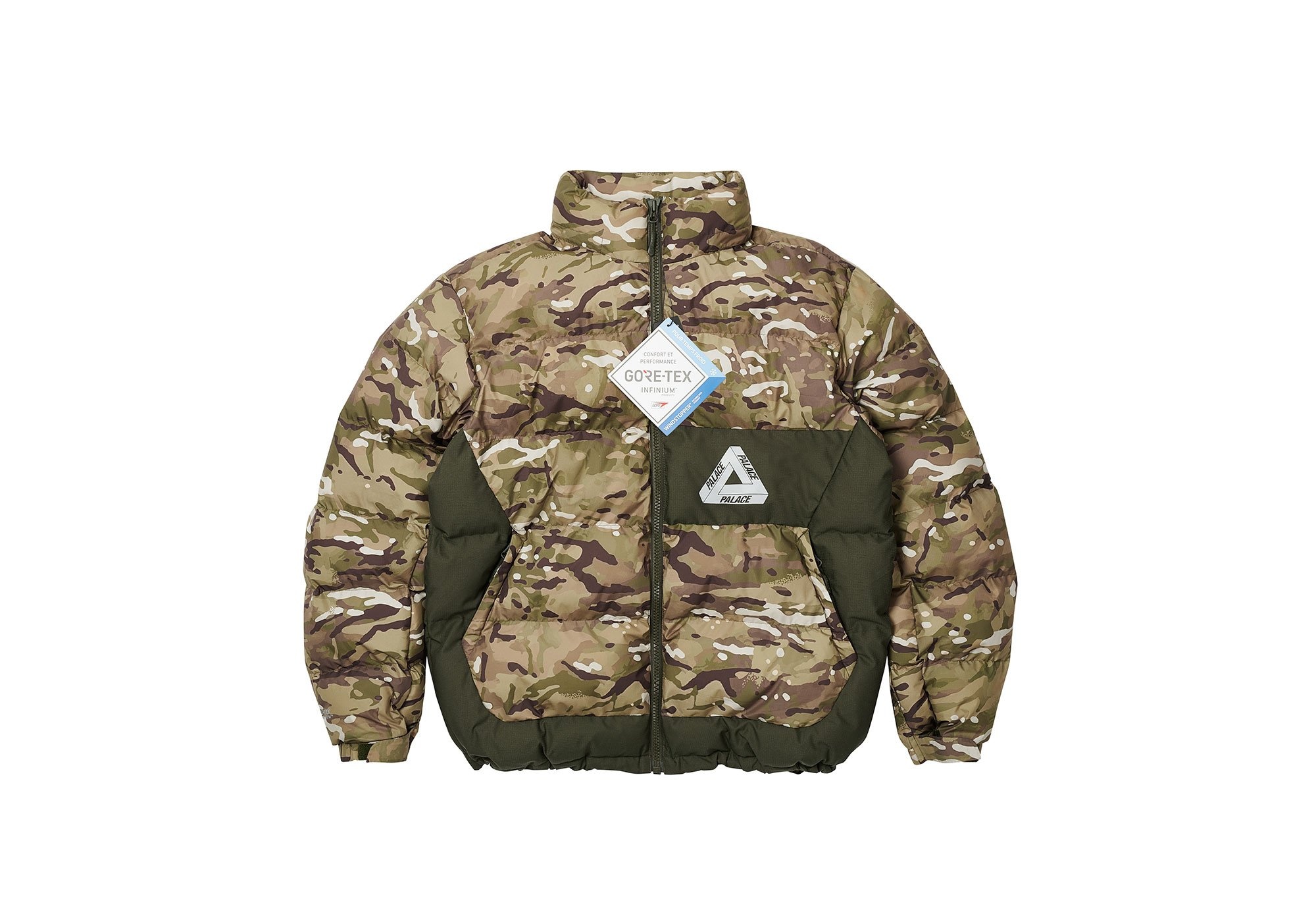 PALACE GORE-TEX INFINIUM PUFFA GREEN CAMO - 4