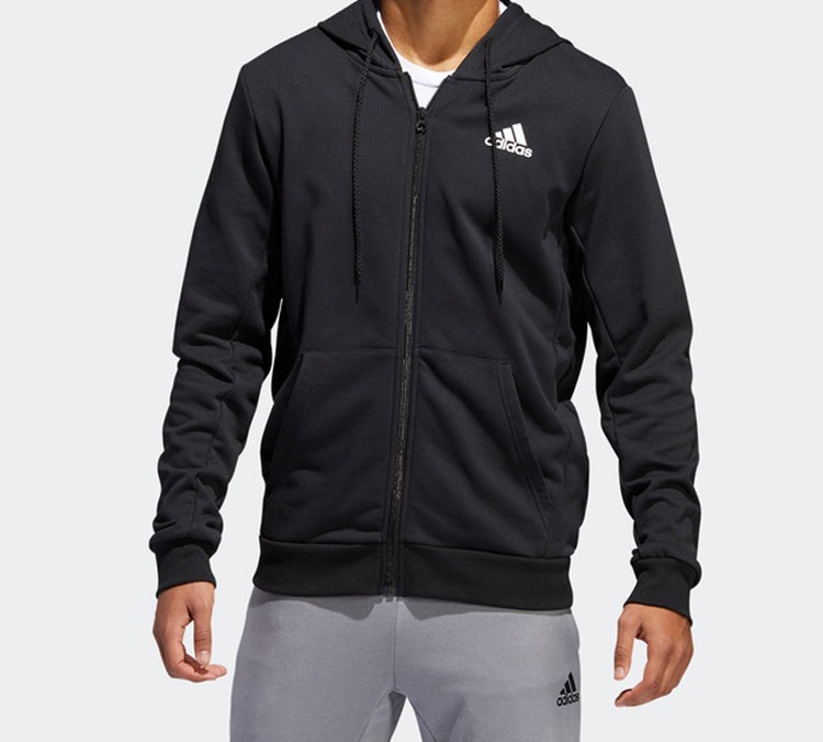 adidas Spt Ft Fz Casual Sports Hooded Jacket Black DX6779 - 3