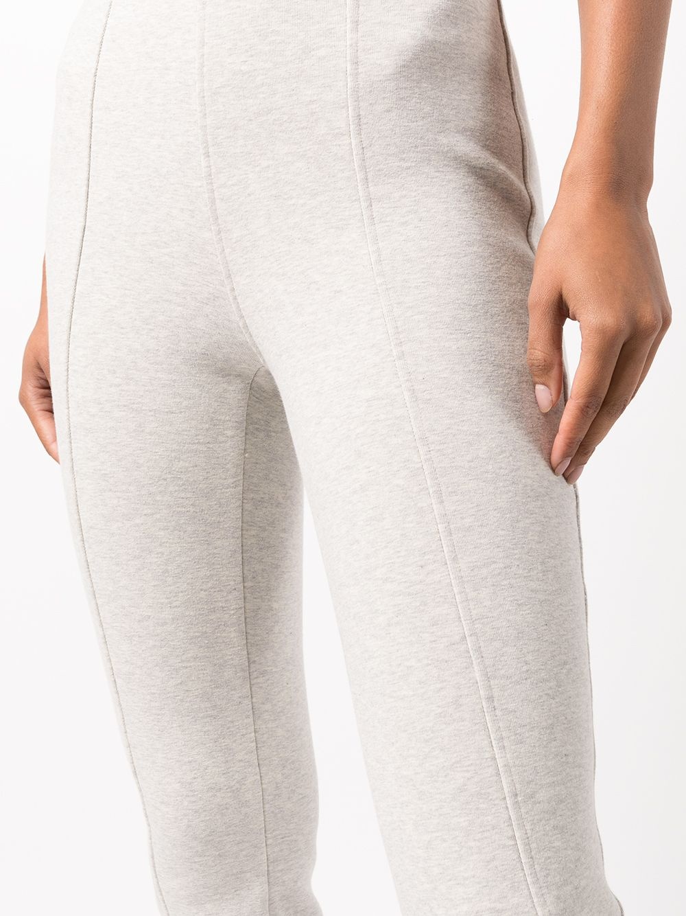 high-waisted flared leg trousers - 5
