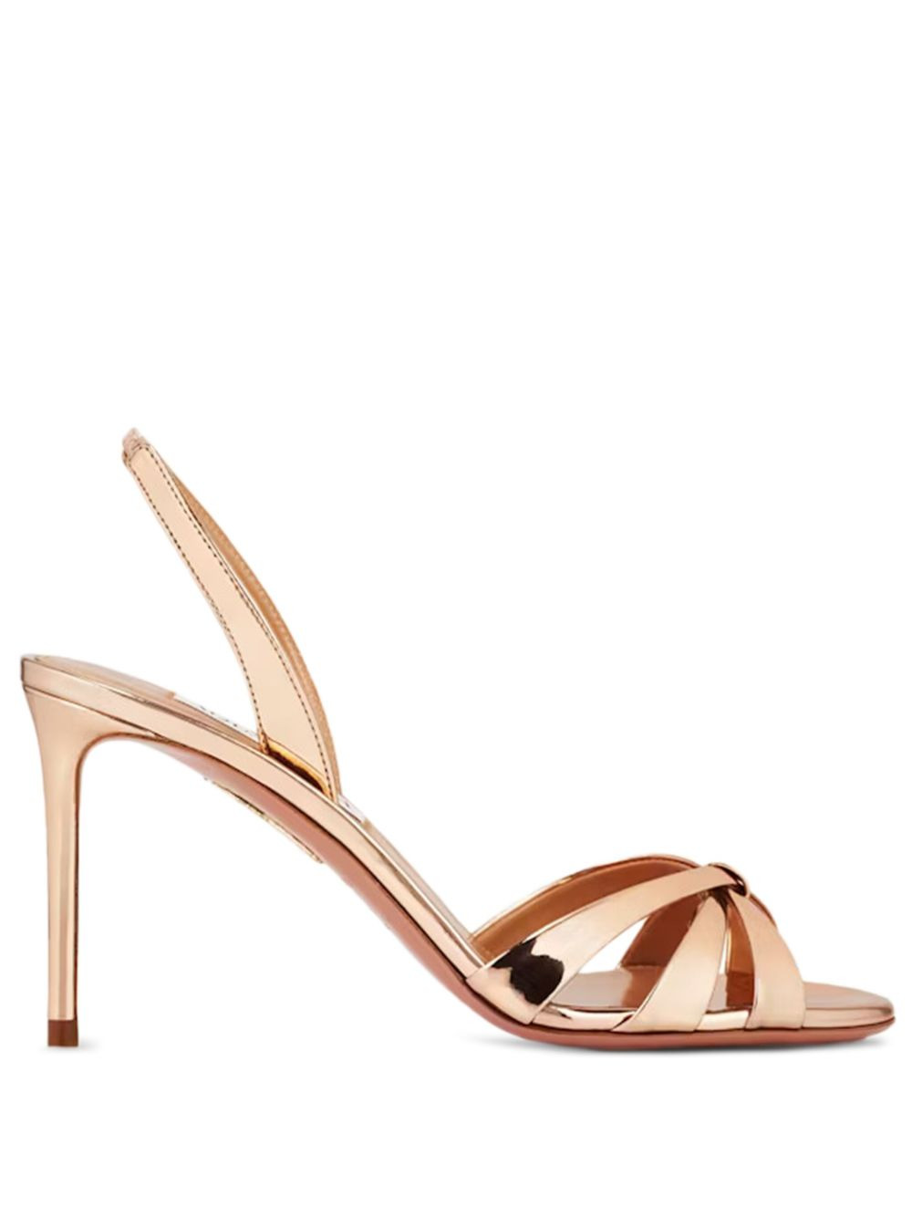 85mm slingback knotted pumps - 1
