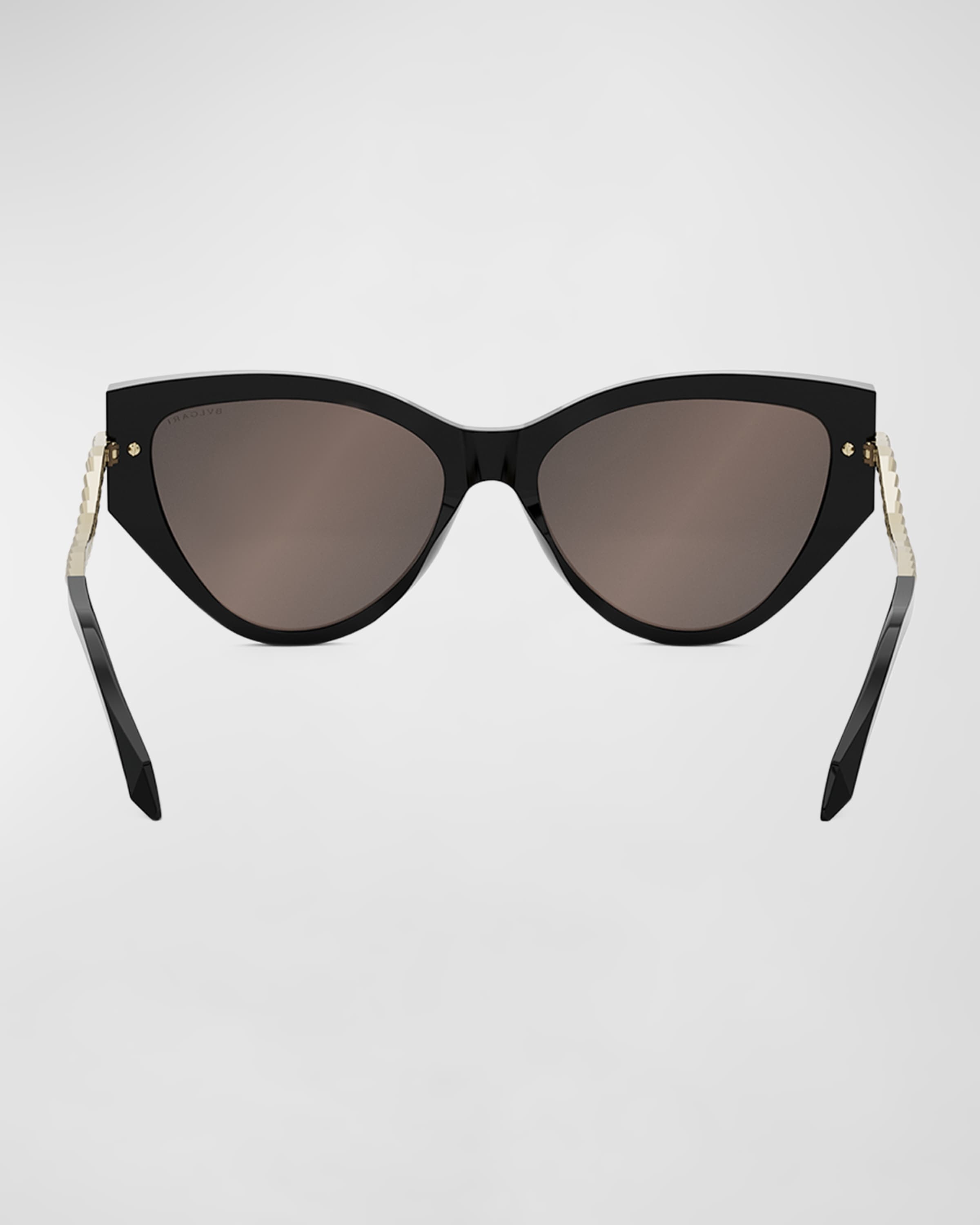 Wavy Acetate & Metal Cat-Eye Sunglasses - 5