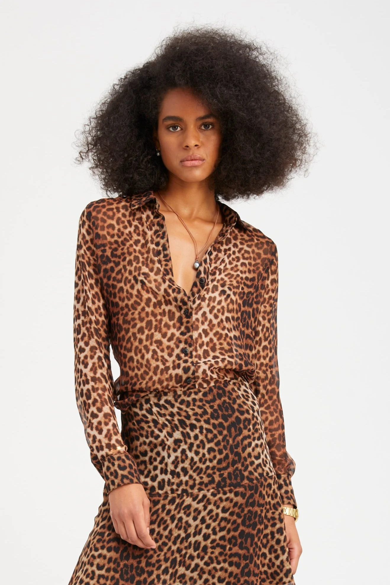 JAGUAR SILK FITTED BUTTON DOWN - 1