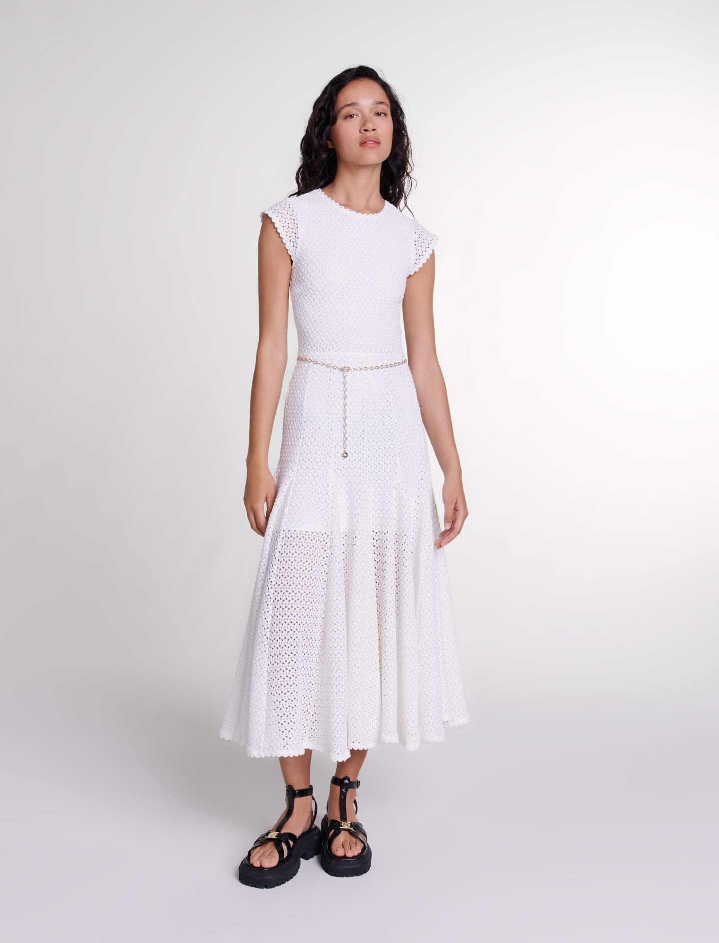 Crochet-knit maxi dress - 2