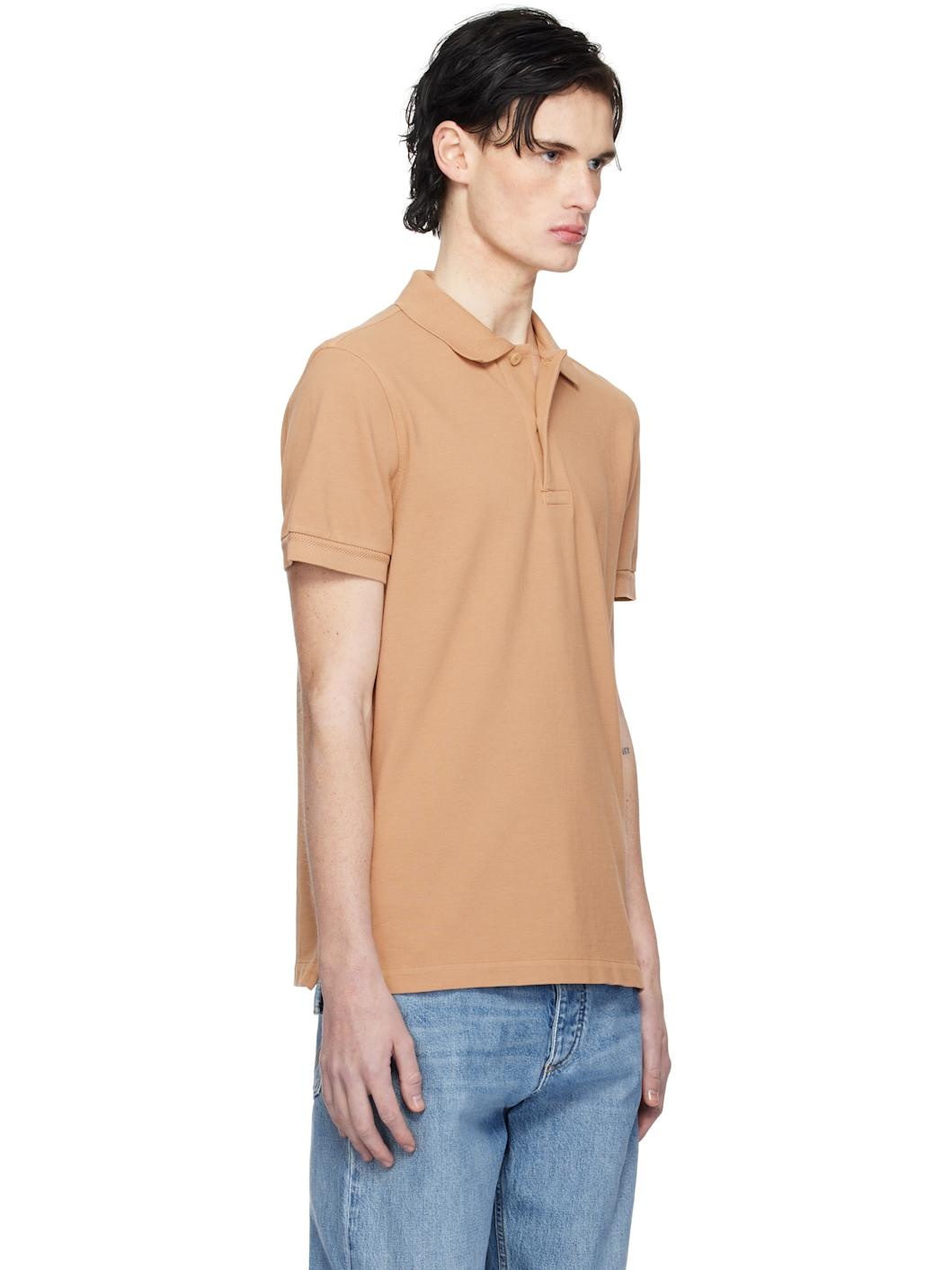 Tan Tennis Piquet Polo - 2