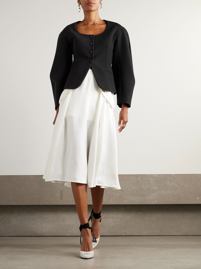 JACQUEMUS Ovalo crepe jacket Black outlook