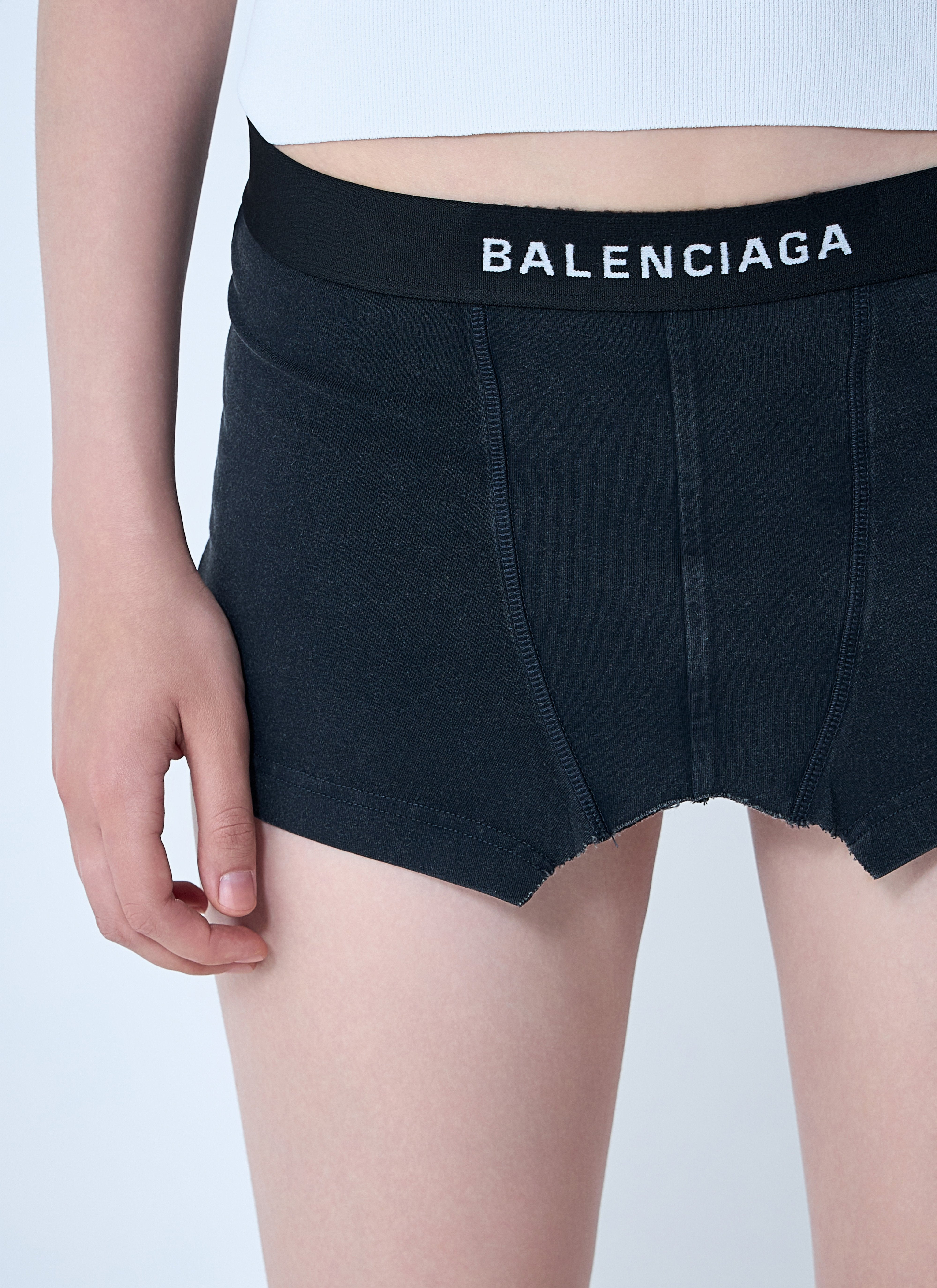 Balenciaga Women Cut-Off Brief Mini Skirt - 5