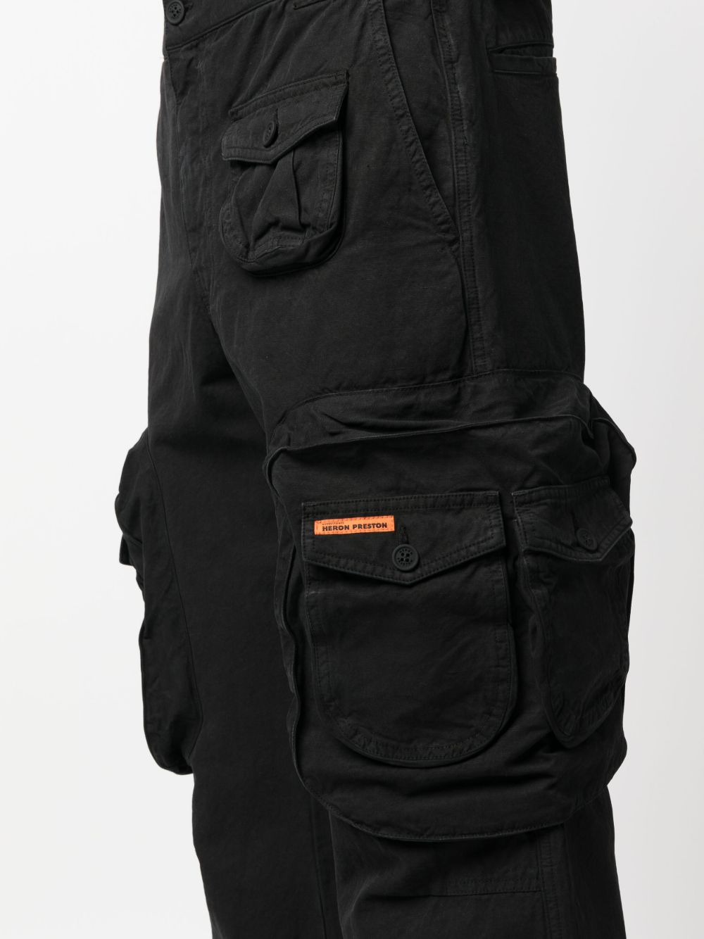 straight-leg multiple-pocket trousers - 5