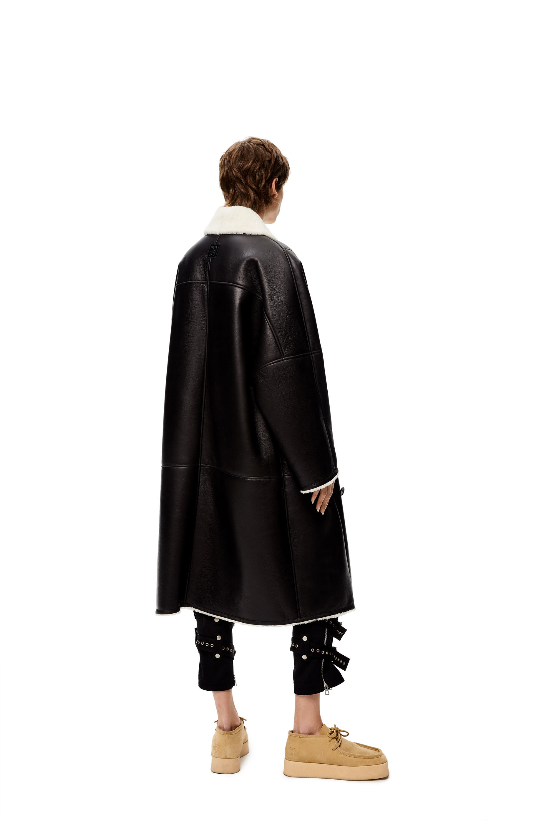 Oversize shearling coat - 4