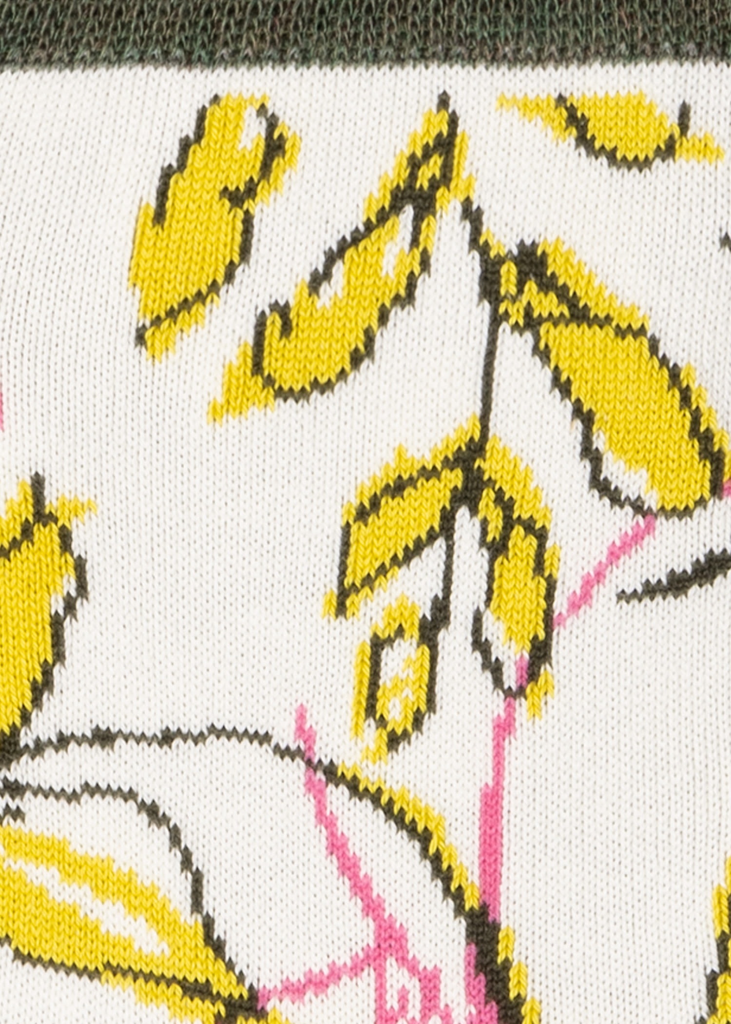 Ivory Cotton-Blend 'Ink Floral' Socks 3