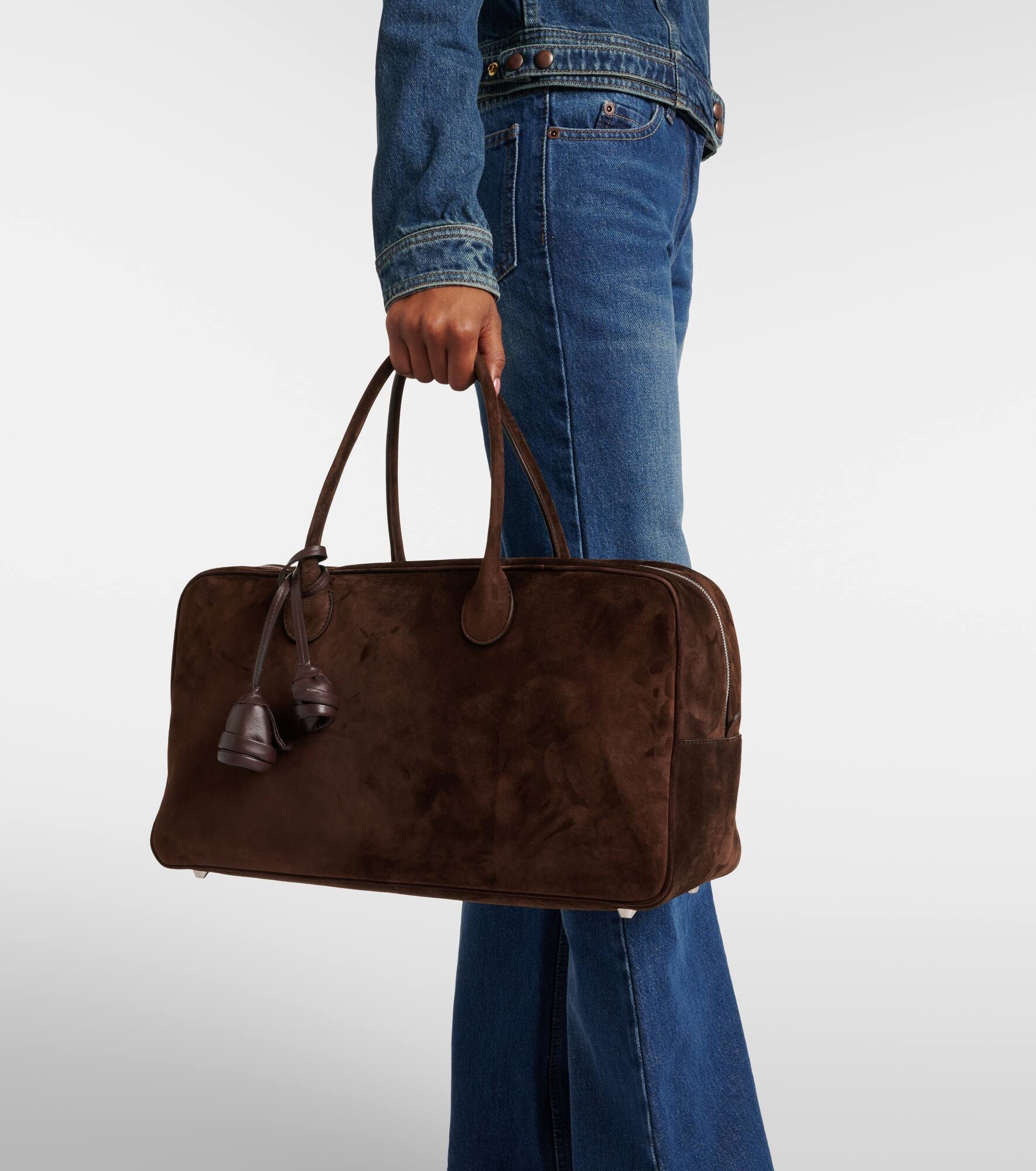 Brigitte Large suede duffel bag - 2