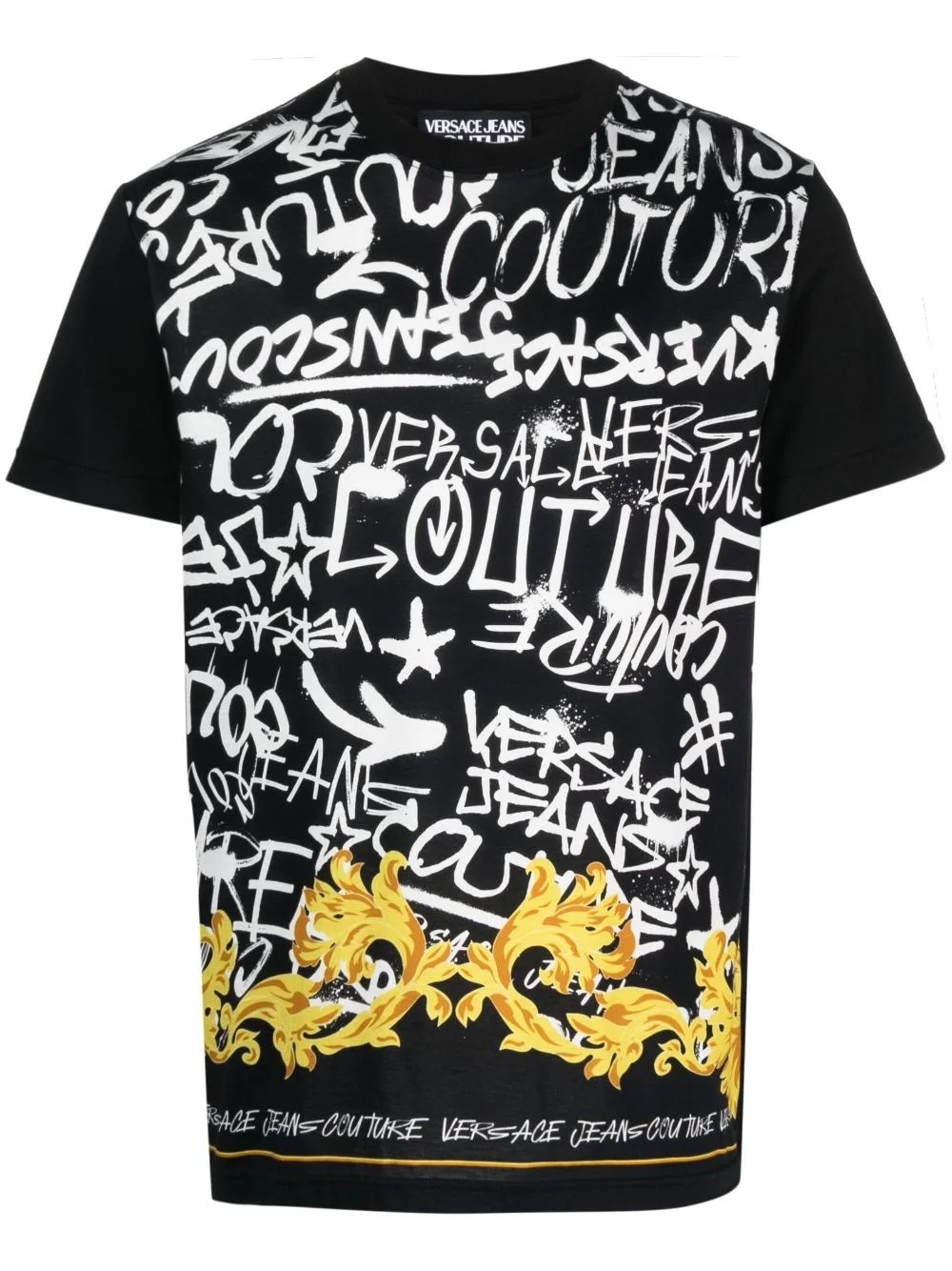 graffiti-print cotton T-shirt - 1