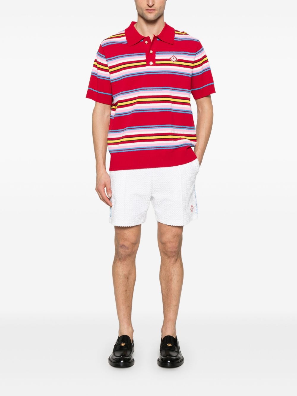 striped polo shirt - 2