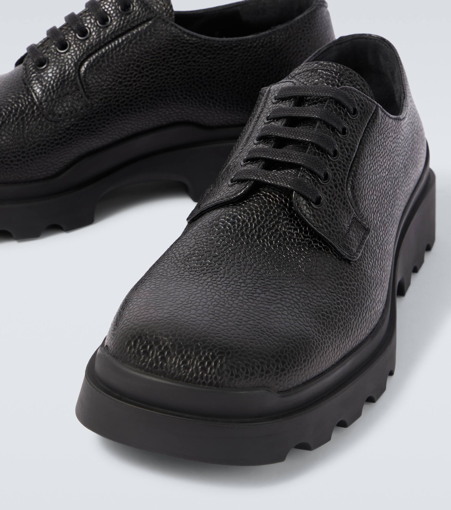 Leather Derby shoes - 3