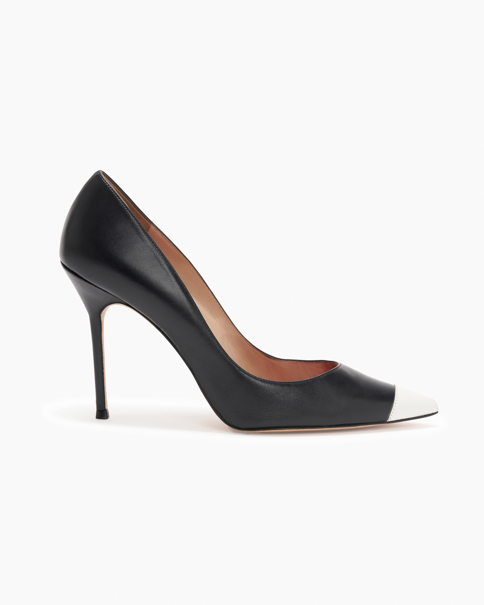 Classic Pumps with Colorful Cap Toe - 1