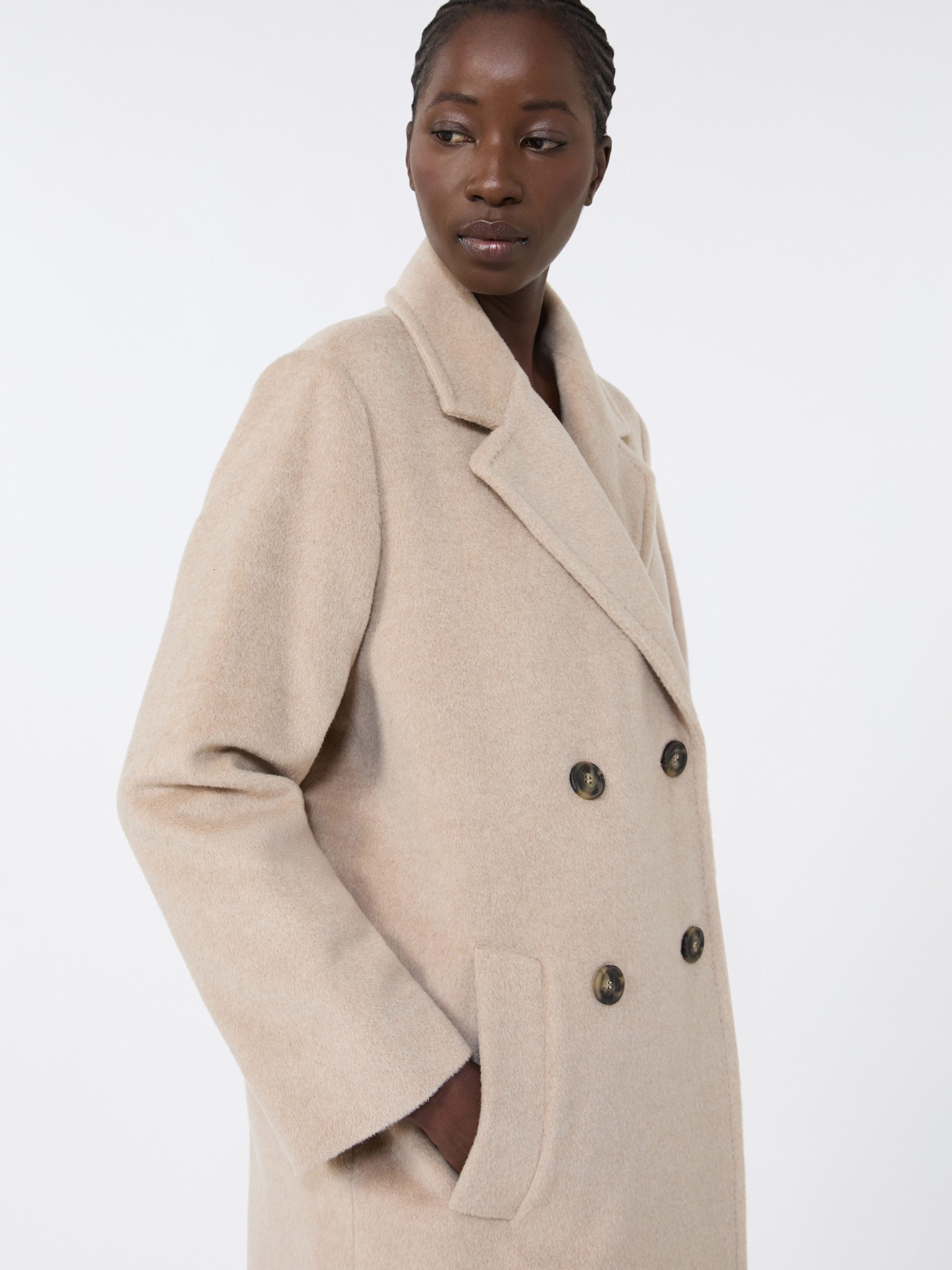 ZUFOLO Double-breasted coat in wool and alpaca - 5
