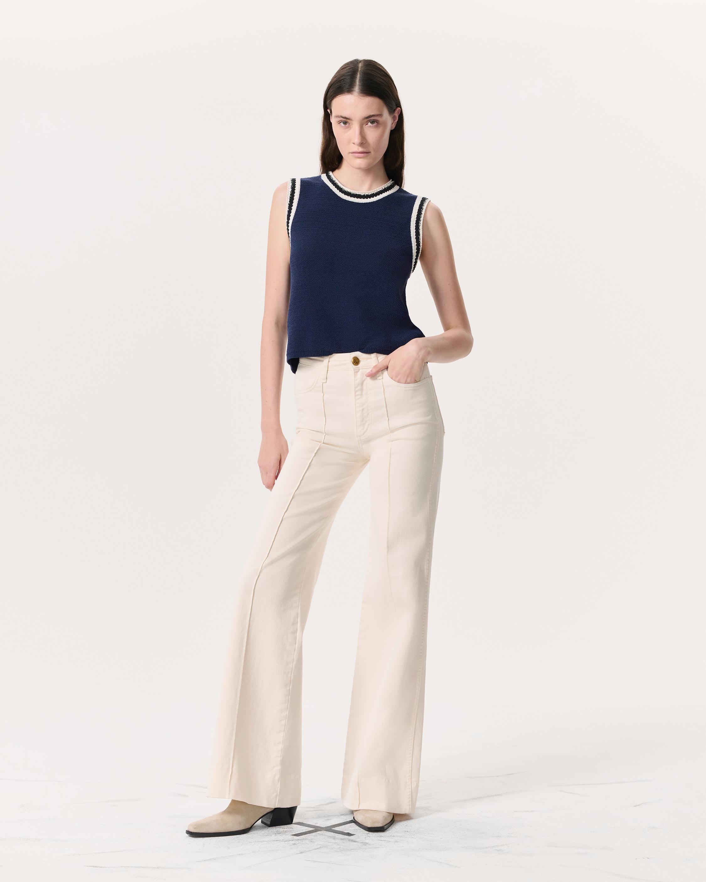 Skylar Wide-Leg Flare Jeans
Vintage Stretch Denim - 2
