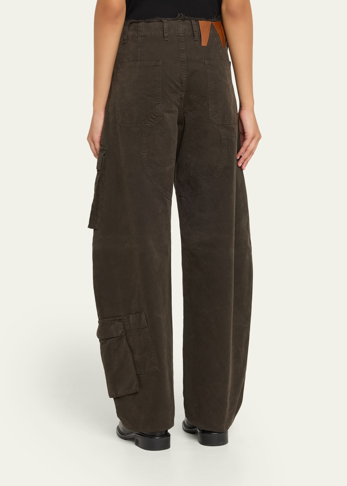 Rosalind Wide-Leg Baggy Cargo Jeans - 3