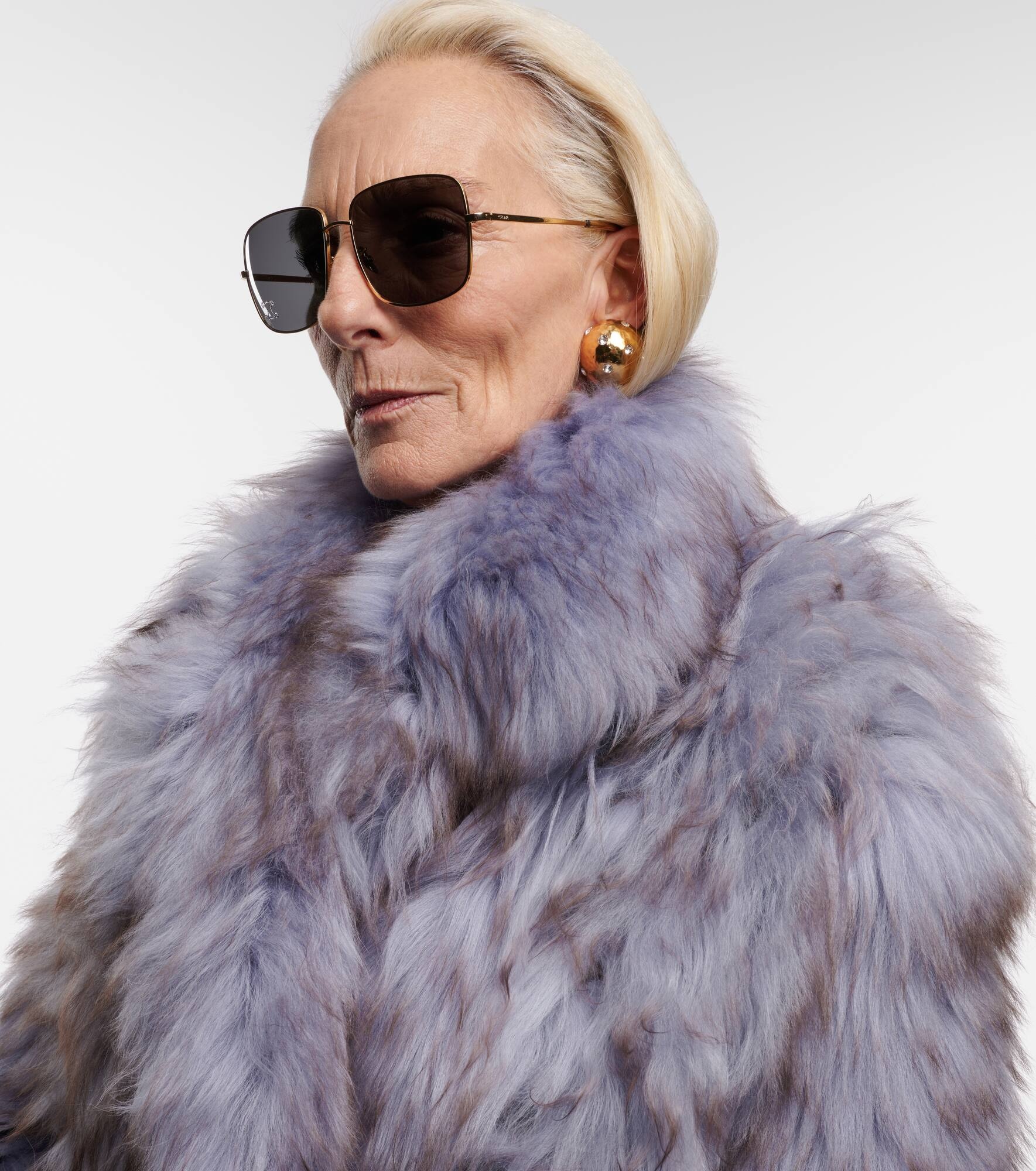 Triomphe embellished square sunglasses - 5