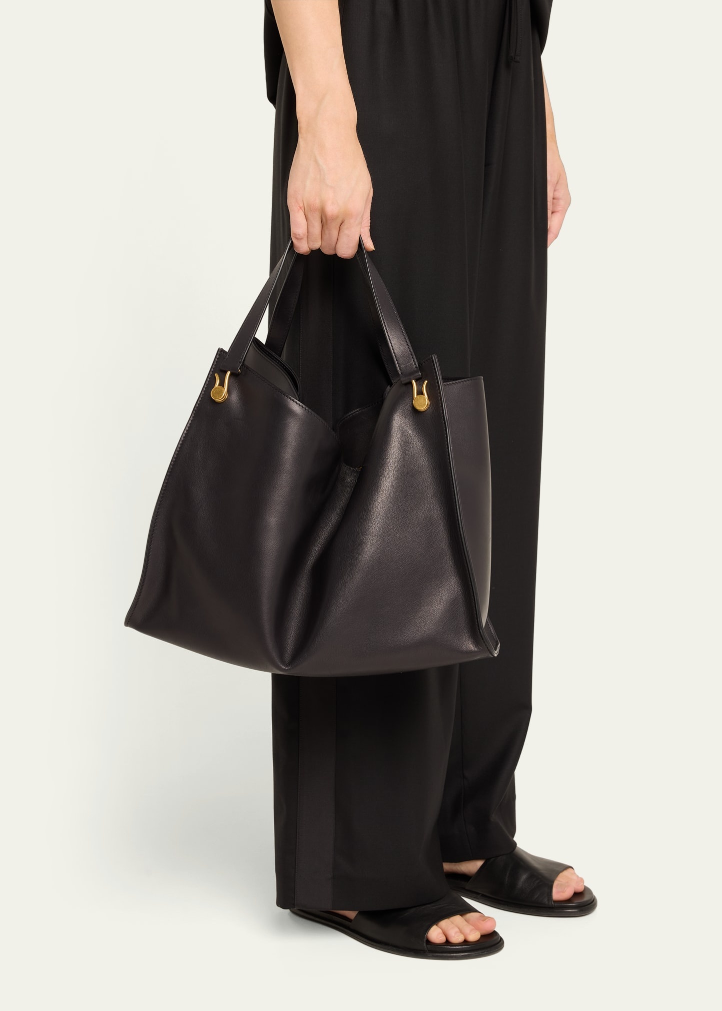 The Row Alexia Tote Bag in Saddle Leather | bergdorfgoodman