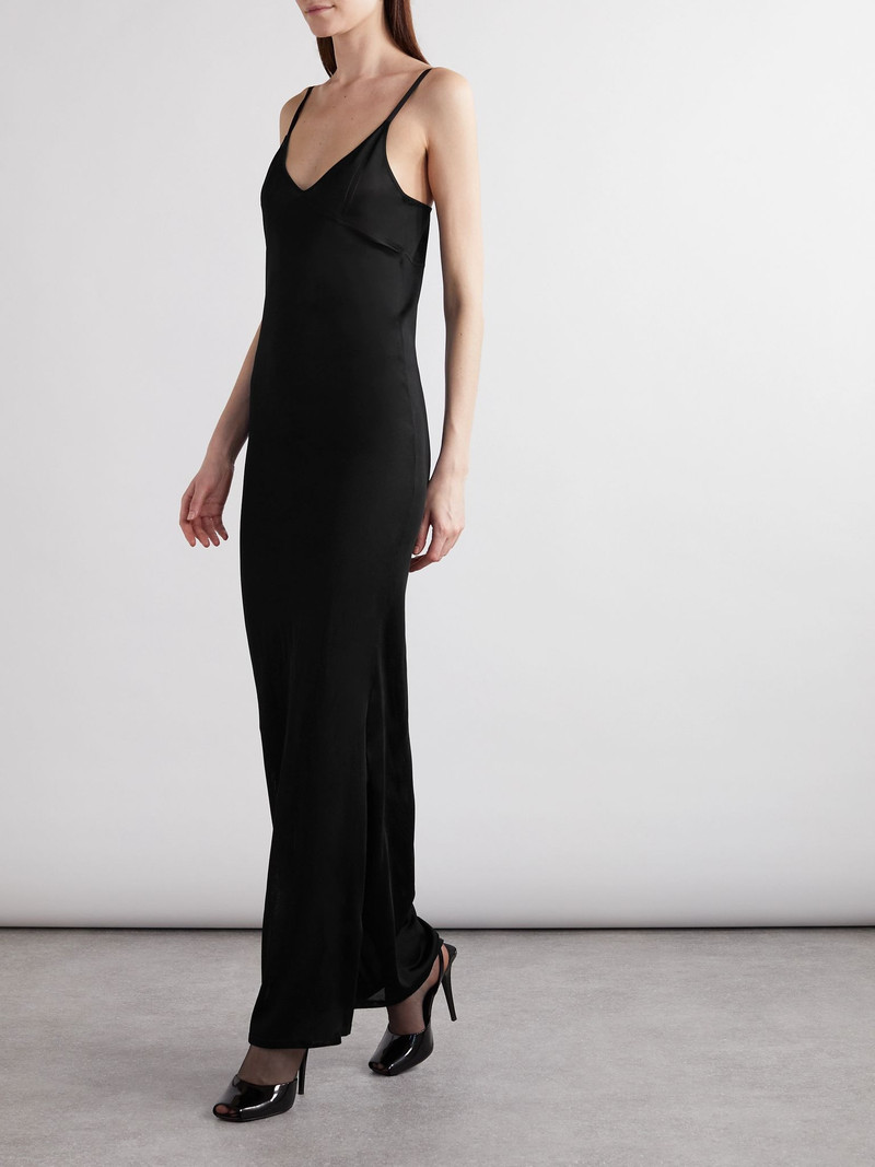SAINT LAURENT Jersey maxi dress Black outlook
