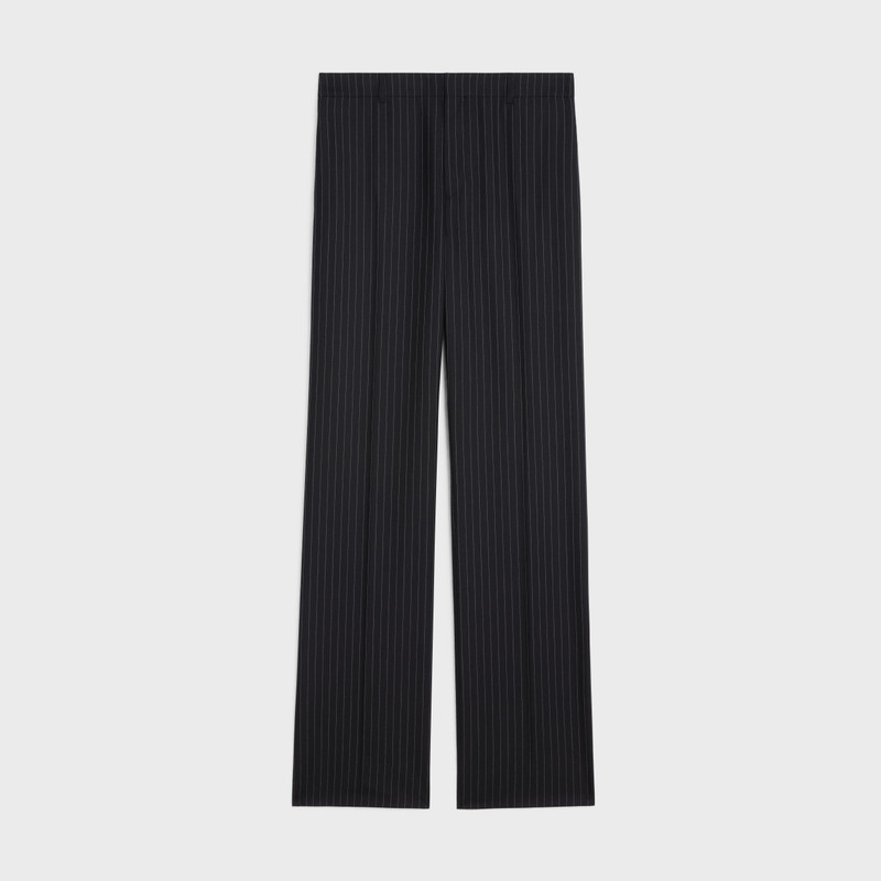 straight pants in striped wool 1